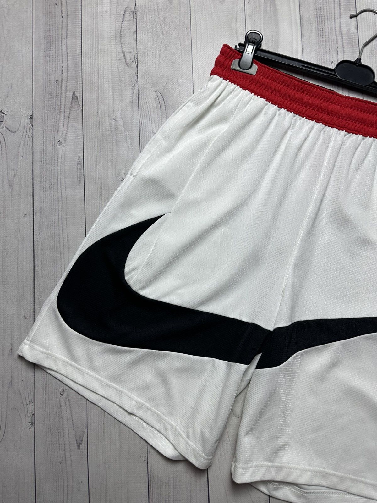 Nike Streetwear Vintage Nike Big swoosh shorts big logo size L Grailed