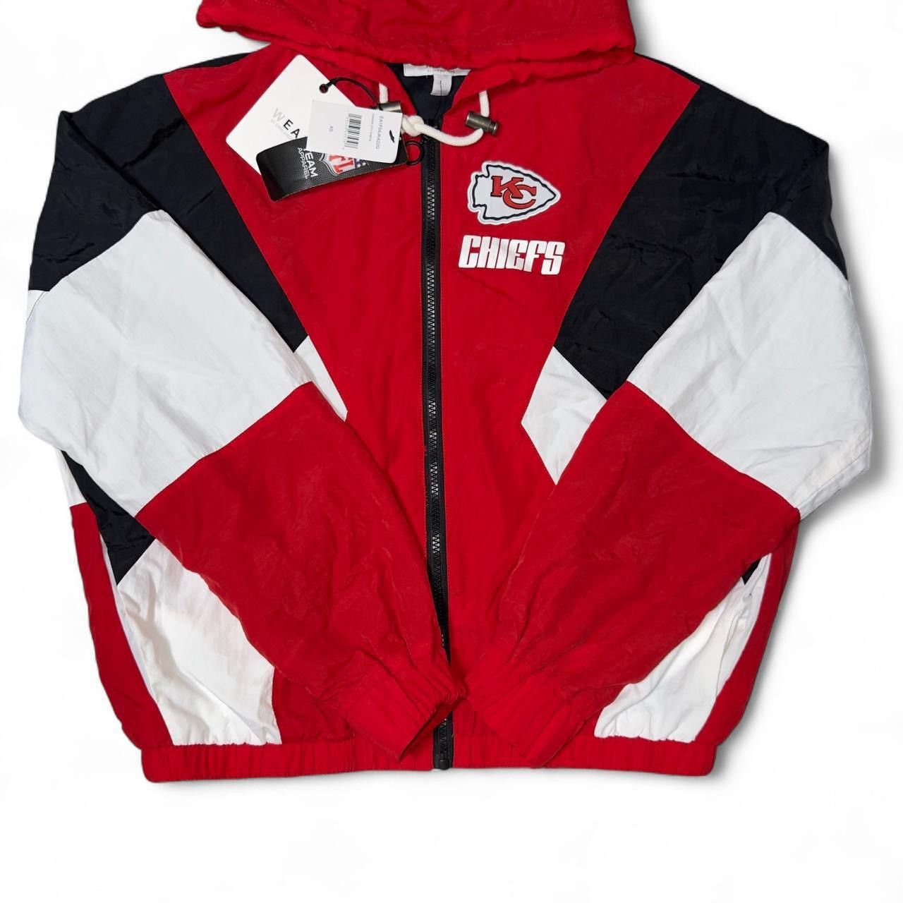 Other Red Kansas City Chiefs Color Block Windbreaker Jacket Size XS / US 0-2 / IT 36-38 - 4 Thumbnail