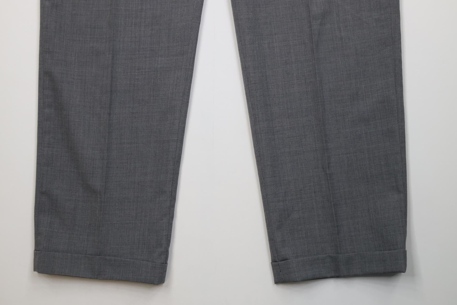 Vintage Vintage 70s Streetwear Chambray Wide Leg Chino Pants Gray Size US 38 / EU 54 - 4 Thumbnail