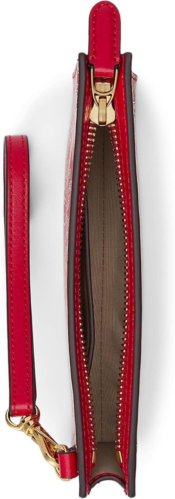 Ralph Lauren LAUREN Ralph Lauren Floral Bandana Zip Leather Wristlet Red Size ONE SIZE - 2 Thumbnail