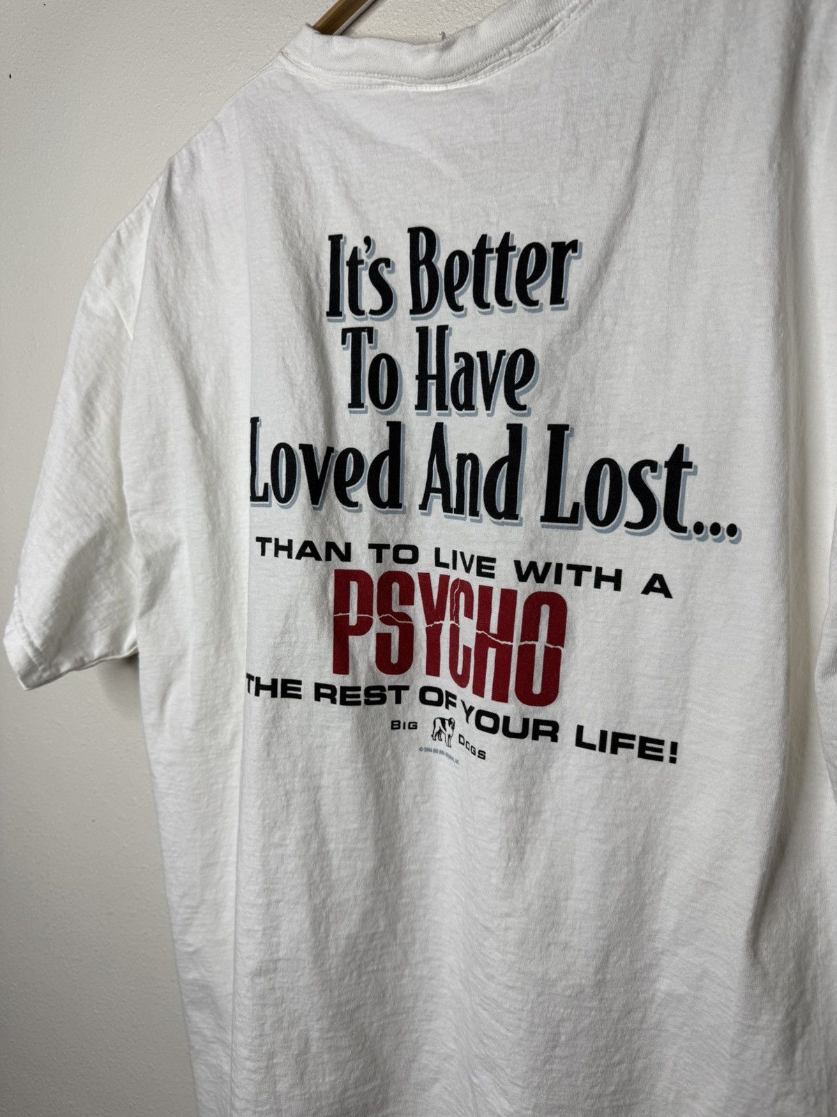 Big Dogs Vintage Y2K Big Dogs Psycho White T-Shirt size XL SHIP ASAP Size US XL / EU 56 / 4 - 4 Thumbnail