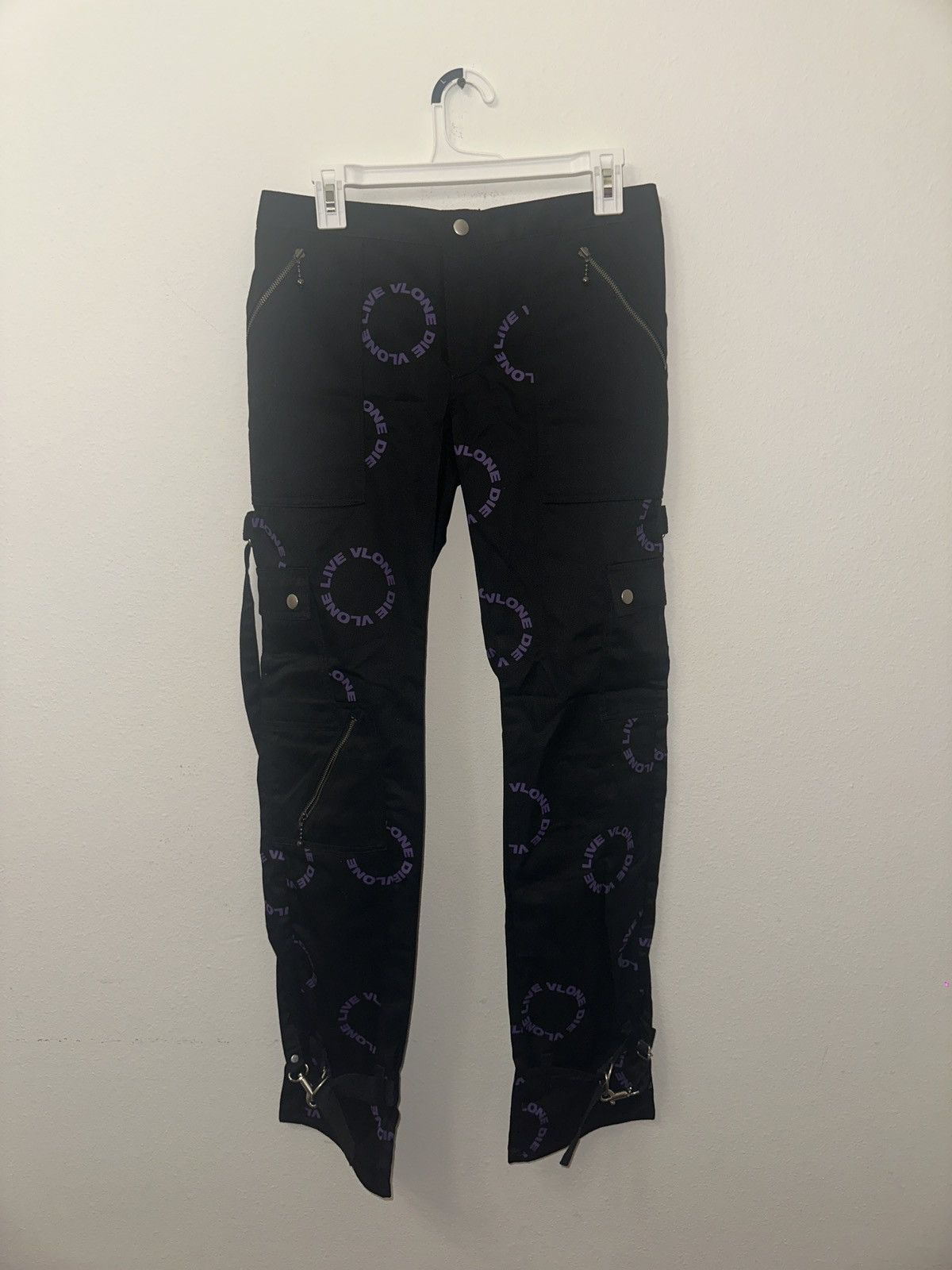 Vlone Brand New Rare Vlone Black Purple Bondage Pants Size 30/M Size US 30 / EU 46 - 1 Thumbnail