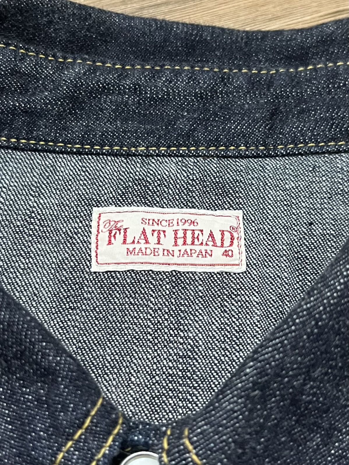 The Flat Head The Flat Head 10oz. Selvedge Indigo Western Button Down Size US M / EU 48-50 / 2 - 3 Thumbnail