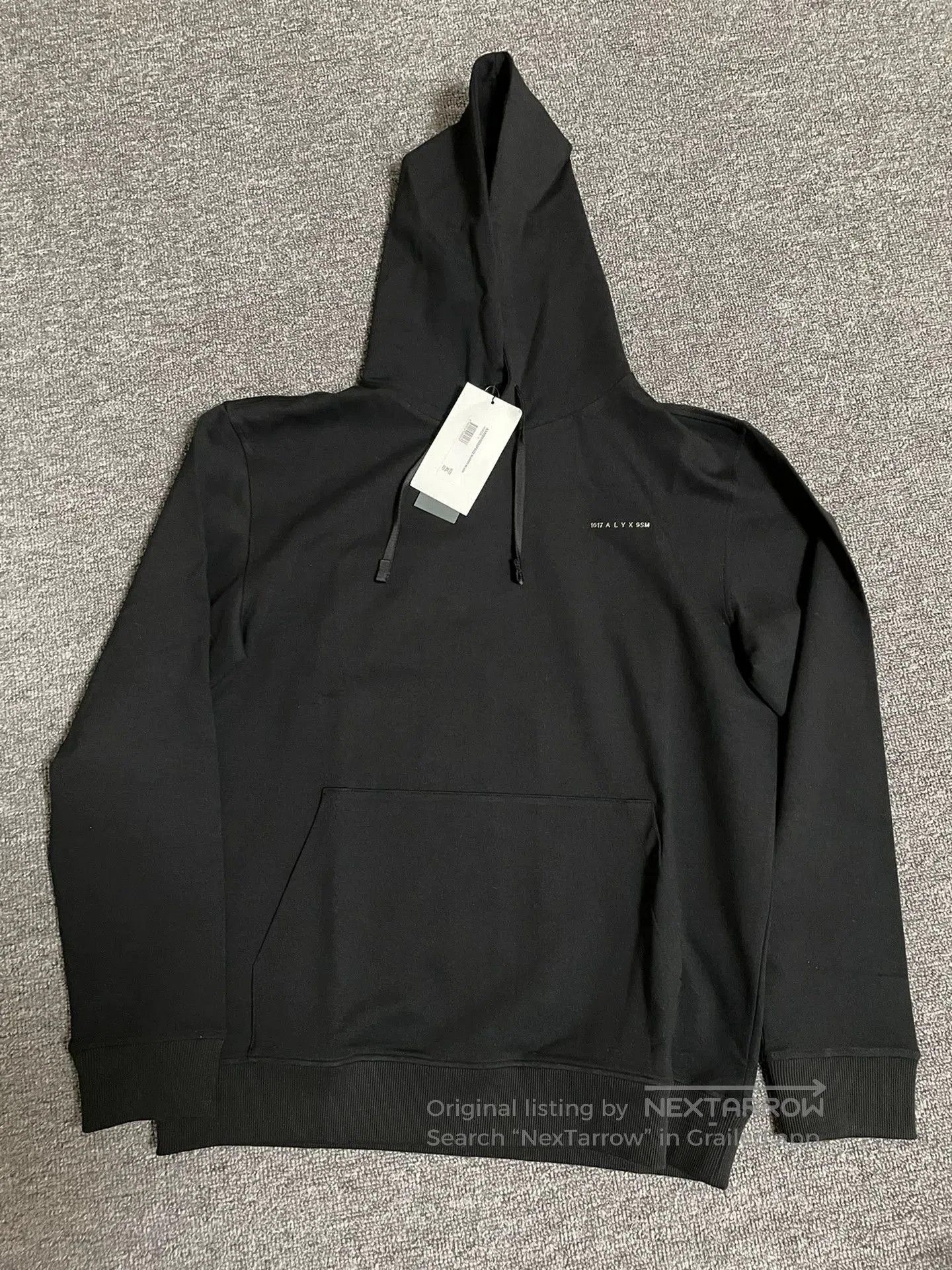 1017 ALYX 9SM alyx lightweight black hoodie for comfort. Size US XL / EU 56 / 4 - 1 Thumbnail