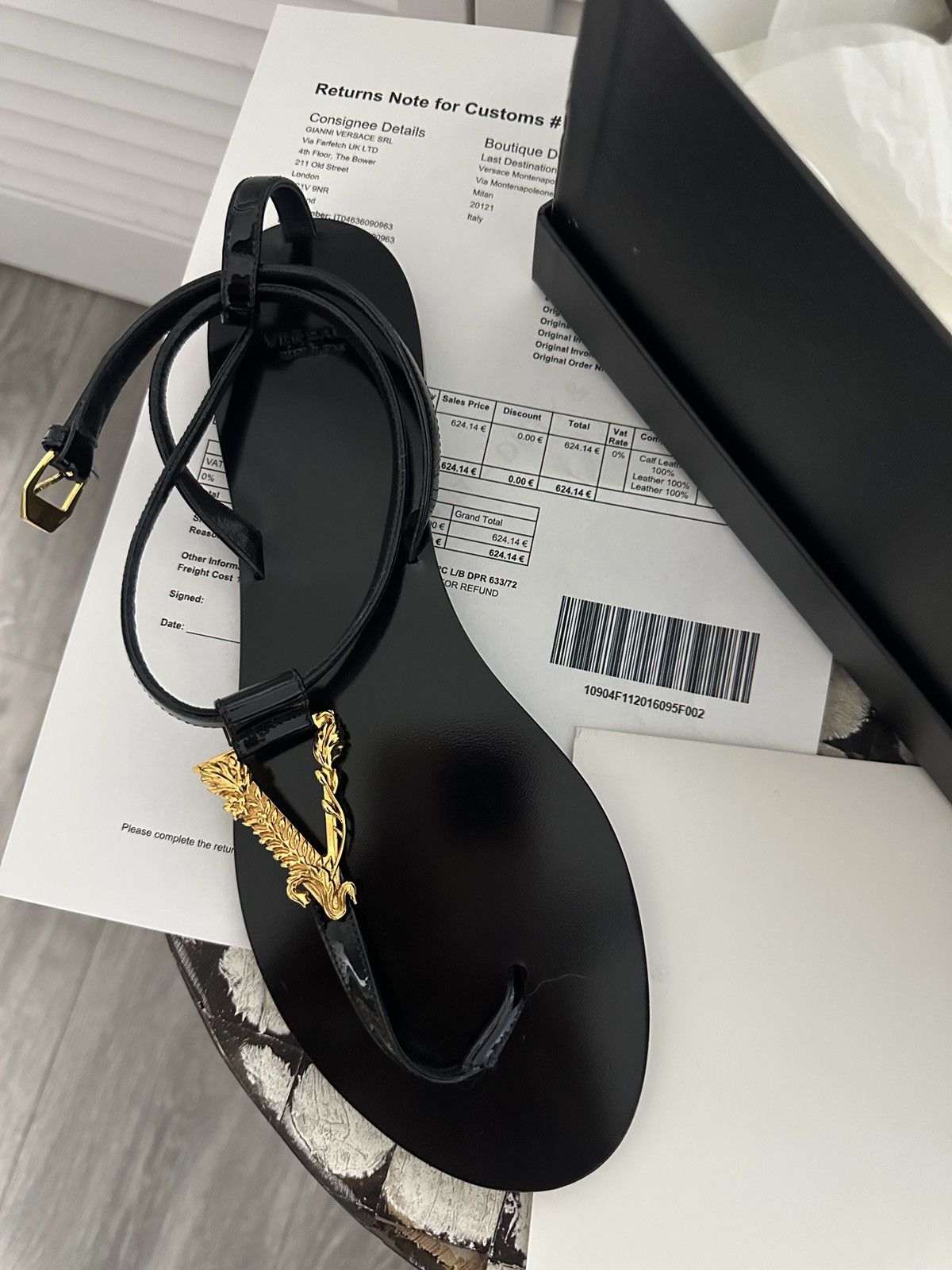 Versace Versace virtus flat sandals Size US 10.5 / IT 40.5 - 2 Thumbnail