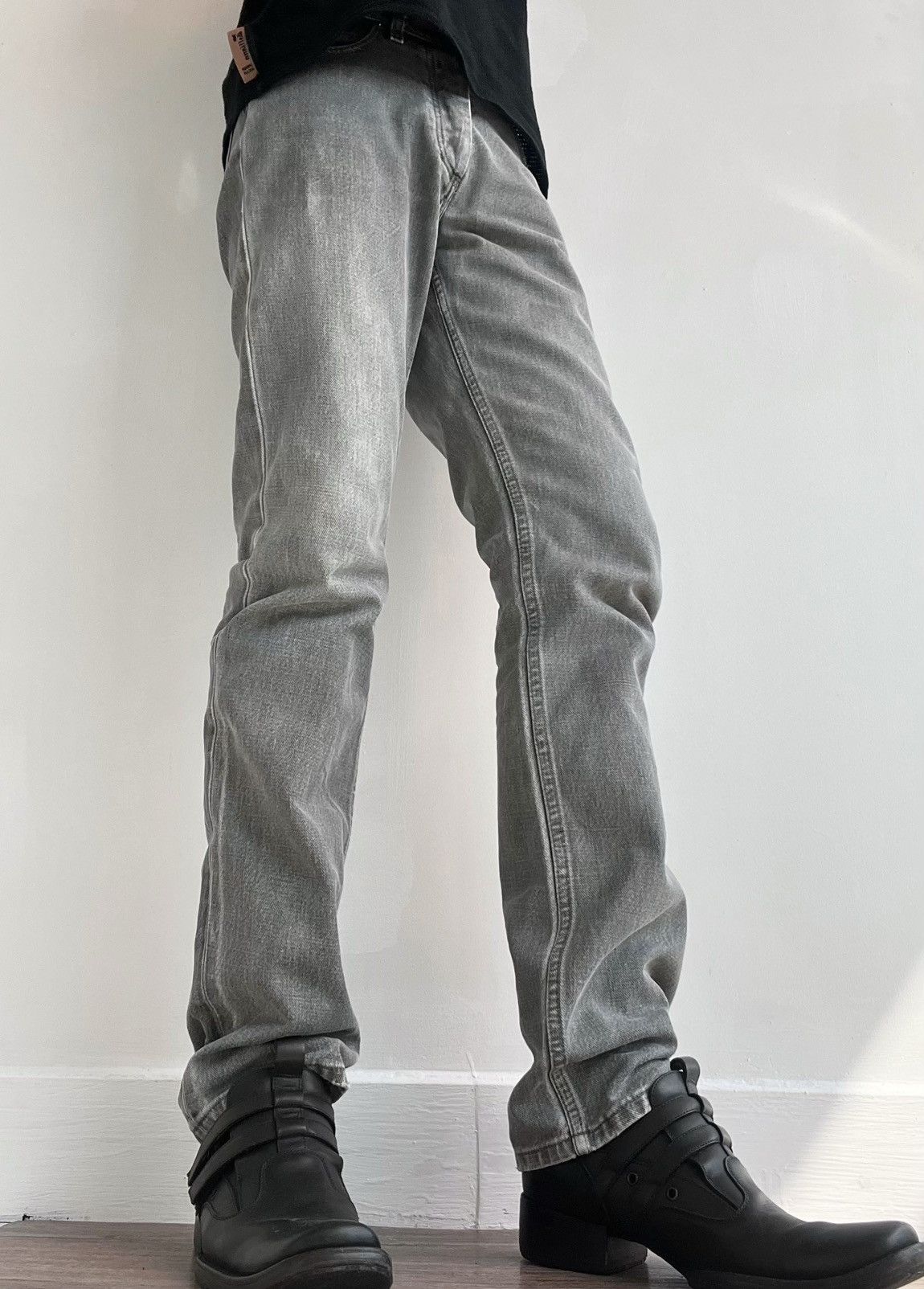 Helmut Lang 1998 Helmut Lang Grey Classic Denim Pants Size US 29 - 1 Thumbnail