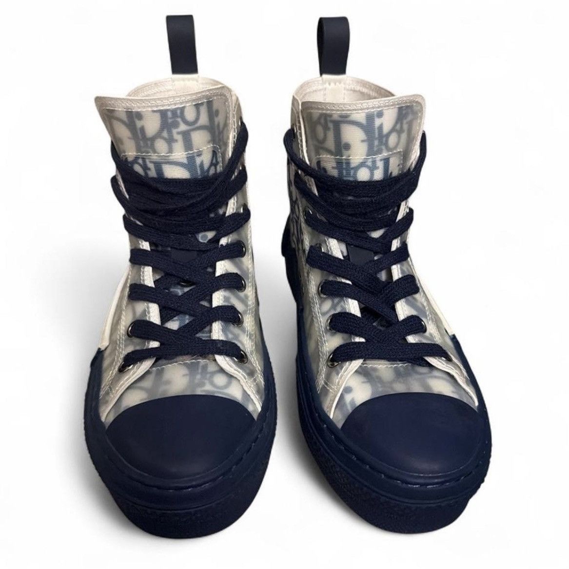 Dior Dior B23 navy blue high top oblique Size US 8 / IT 38 - 2 Thumbnail
