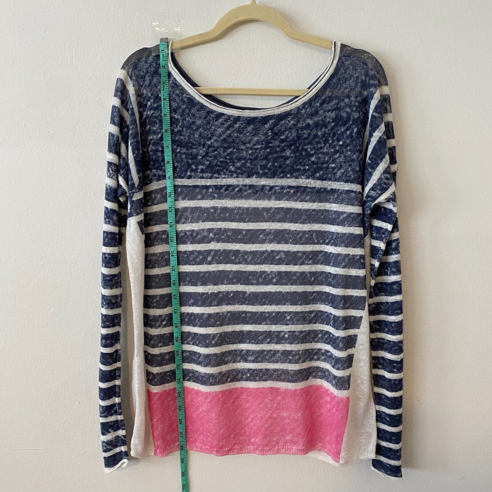 Splendid Splendid Blue White Pink Stripe Boat-Neck Sweater XS Size XS / US 0-2 / IT 36-38 - 8 Thumbnail