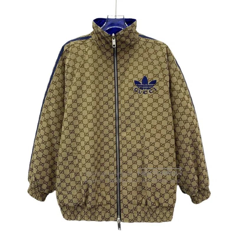Gucci Gucci Co-branded brown logo jacquard full-print cotton sta Size S / US 4 / IT 40 - 1 Thumbnail