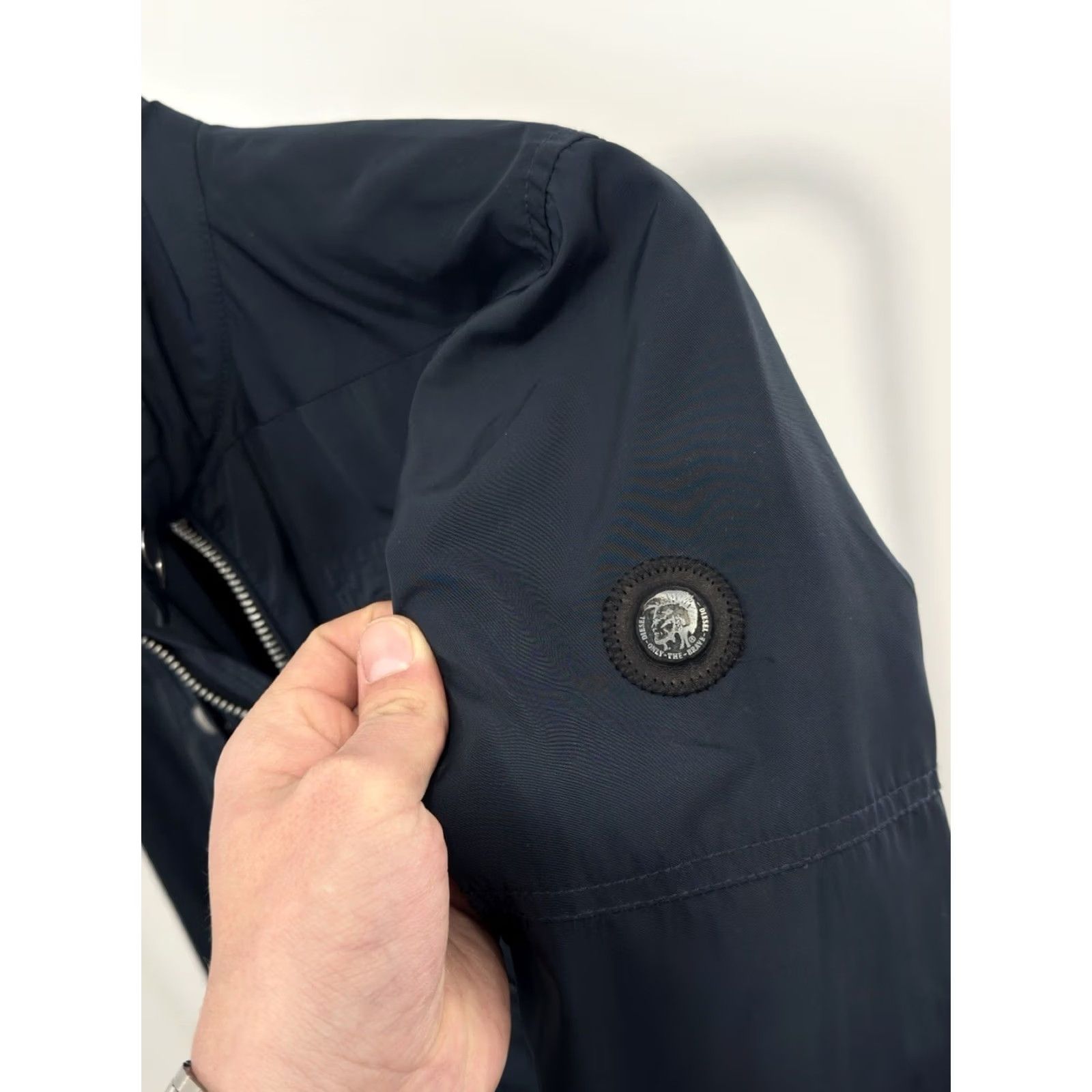 Diesel VINTAGE Diesel Jacket Nylon Blue Bomber Zip Shirt Mens S Diesel Vintage 80s 90s Biker Streetwear Size US S / EU 44-46 / 1 - 7 Thumbnail