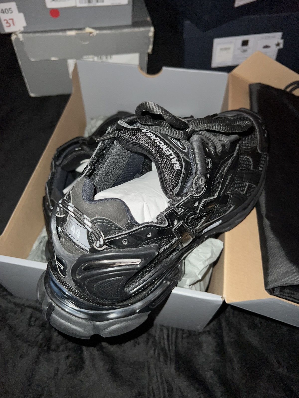 Balenciaga Balenciaga Runner “Triple Black” Made in Italy Size US 11 / EU 44 - 7 Thumbnail