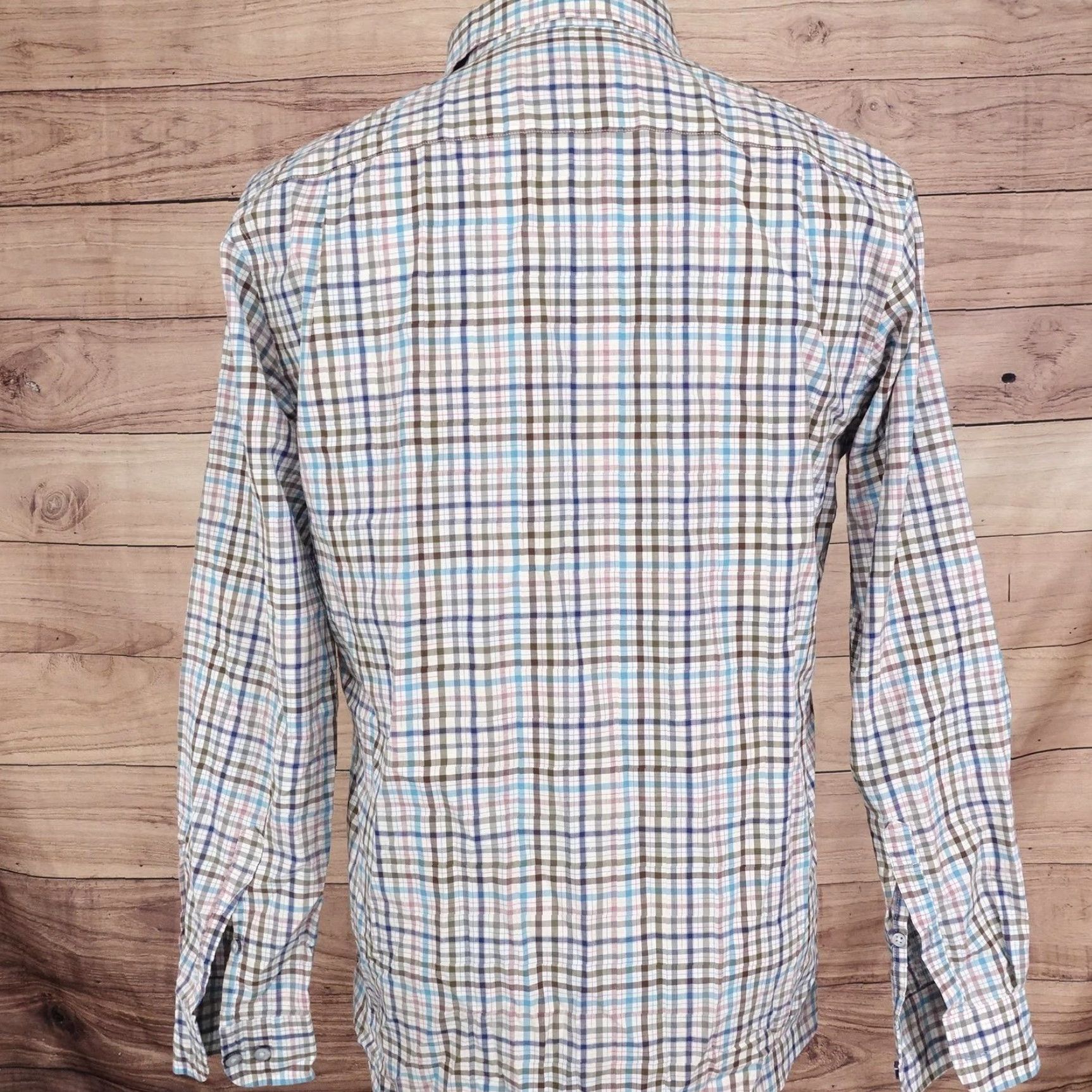 Rodd & Gunn Rodd & Gunn Shirt Mens M Blue Plaid Long Sleeve Button-Up Slim Sports Fit Italy Cotton Size US M / EU 48-50 / 2 - 4 Thumbnail