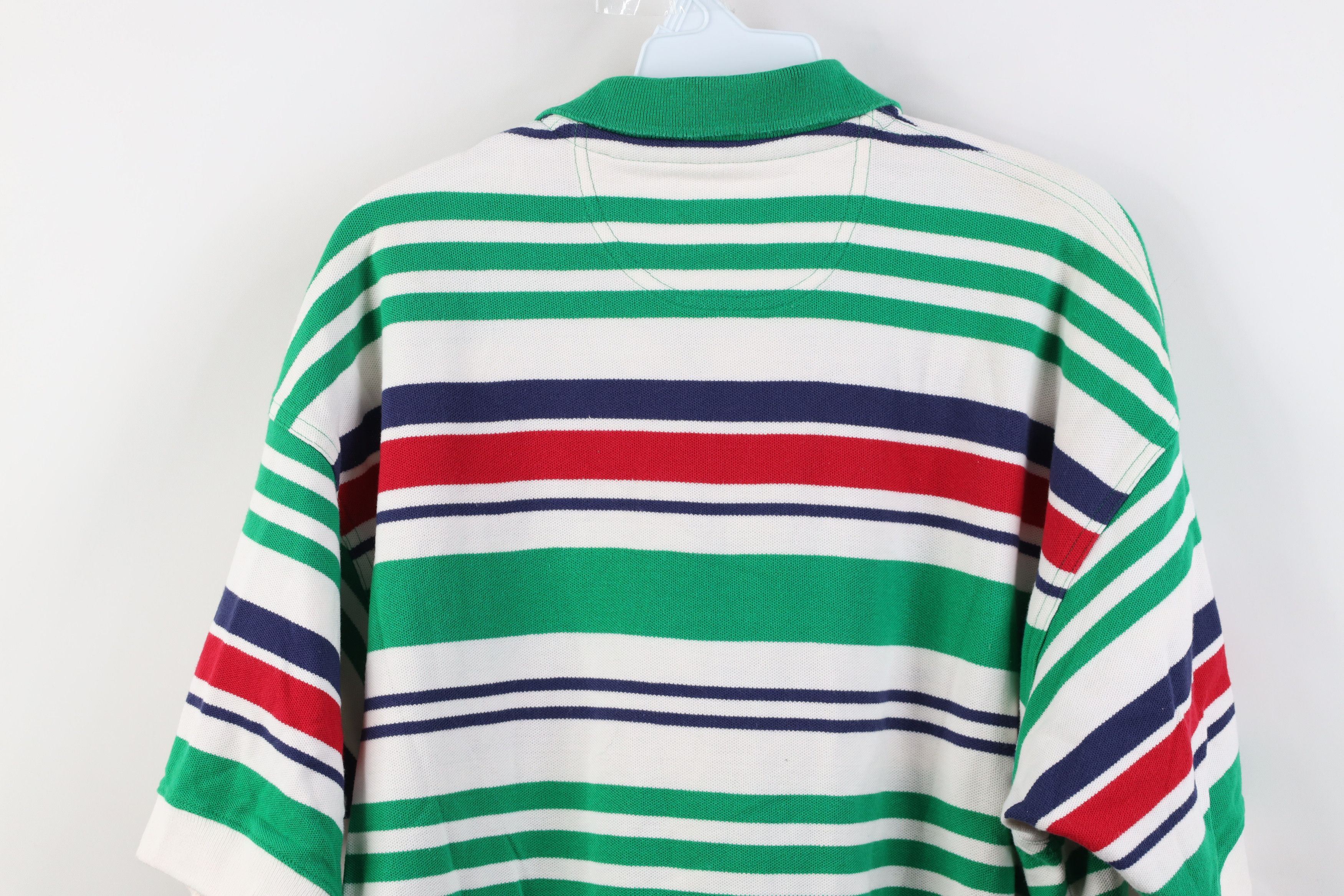 Vintage Vintage 90s Streetwear Block Knit Golf Polo Shirt Cotton Size US L / EU 52-54 / 3 - 12 Thumbnail