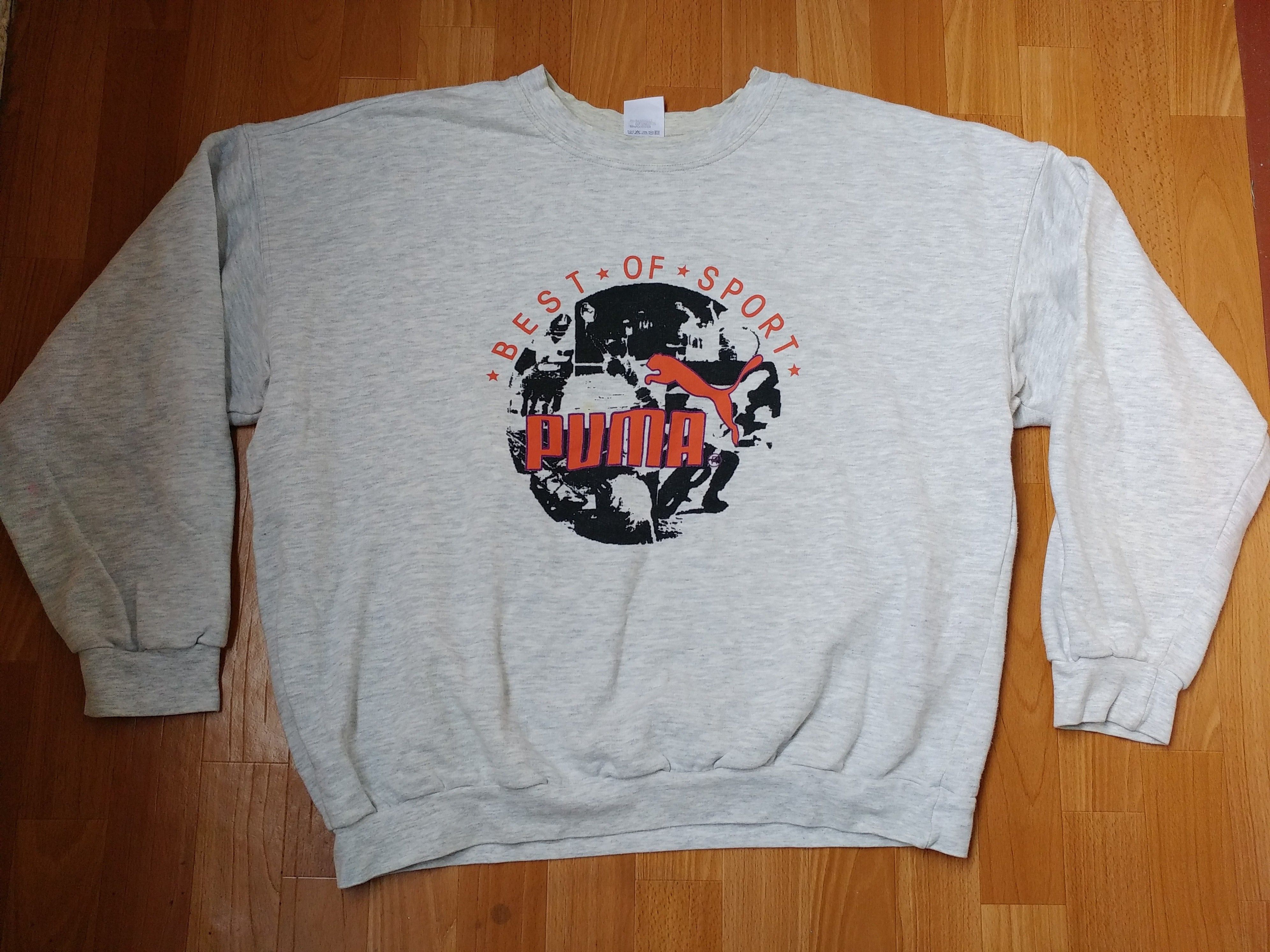 Puma × Vintage PUMA sweatshirt, vintage basketball jersey old school 90s XL Size US XL / EU 56 / 4 - 2 Thumbnail