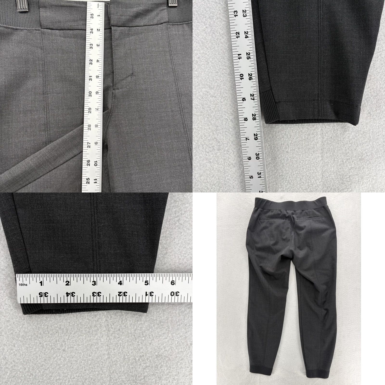 Athleta Athleta Pants Womens 10 Gray Wool Blend Jogger Tapered Casual Workwear Size 32" / US 10 / IT 46 - 8 Thumbnail