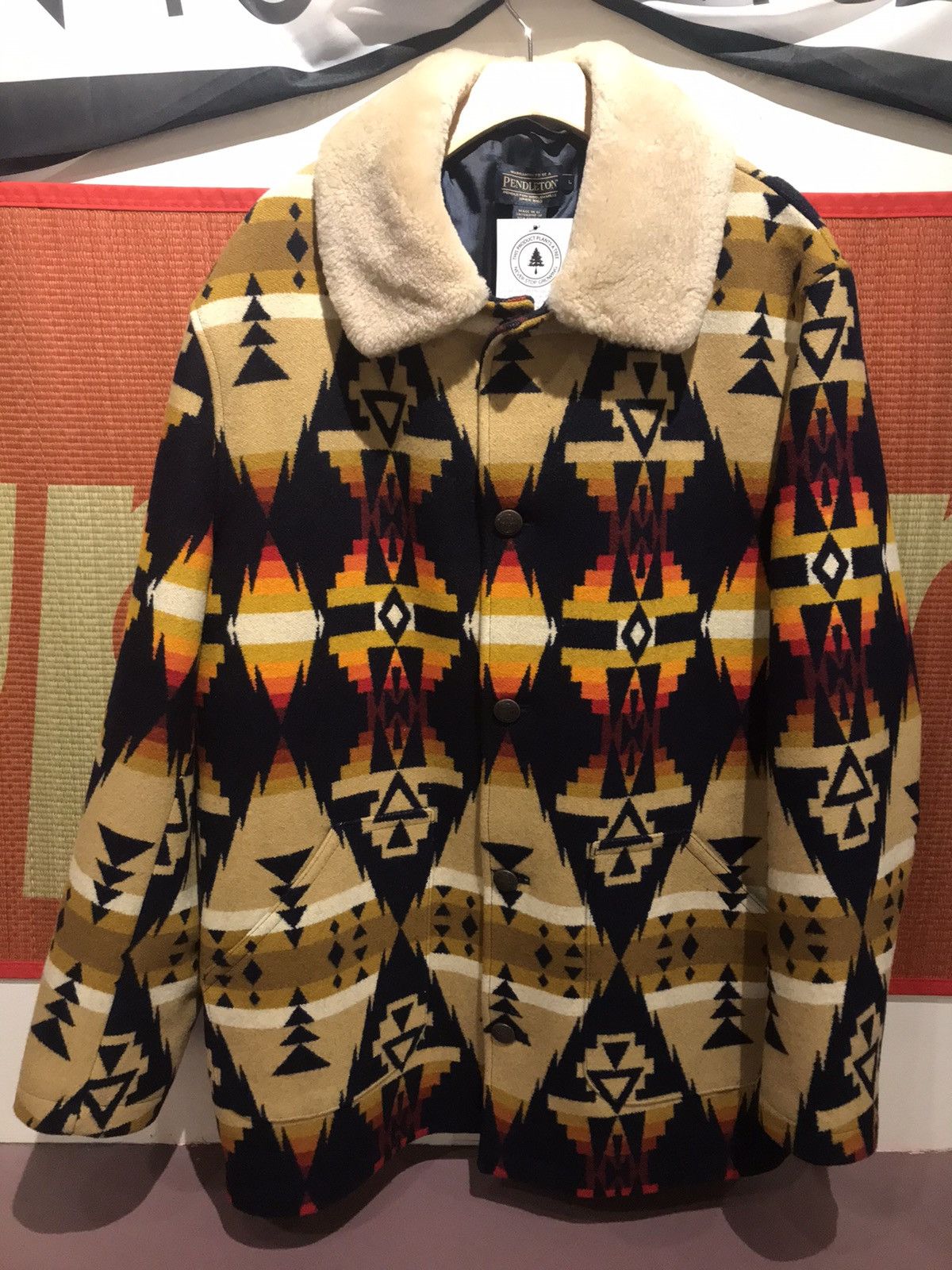 image of Deadstock 2000’S Retro Vintage Pendleton Native Tribal Print in Brown, Men's (Size XL)