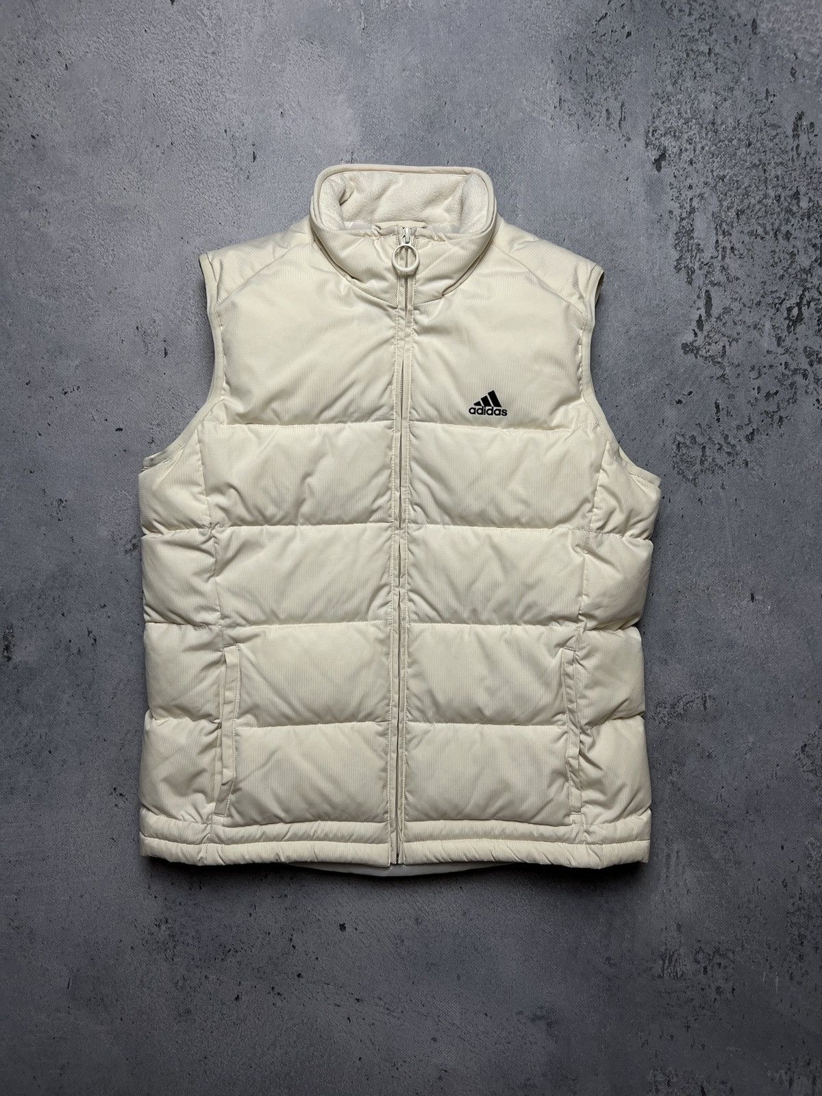Adidas 00s Adidas Zipper Vintage Puffer Zip-Up Vest y2k 90s Size S / US 4 / IT 40 - 1 Thumbnail
