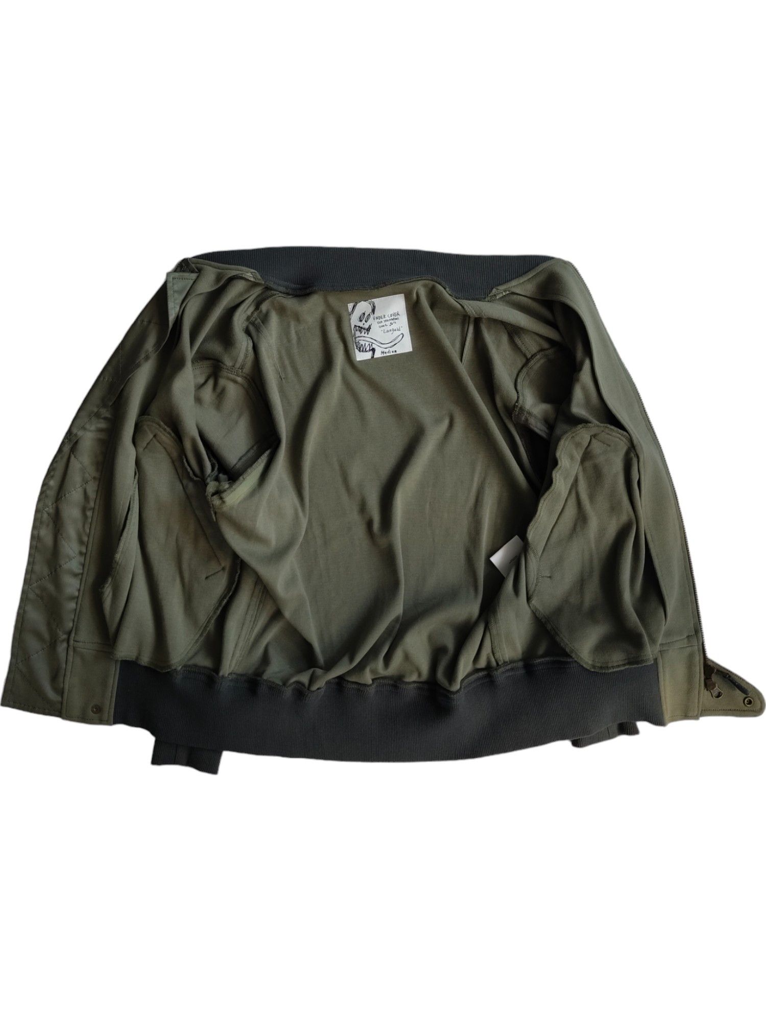 Undercover Undercover Khaki Green Cotton Zip Up Jacket Size M / US 6-8 / IT 42-44 - 7 Thumbnail