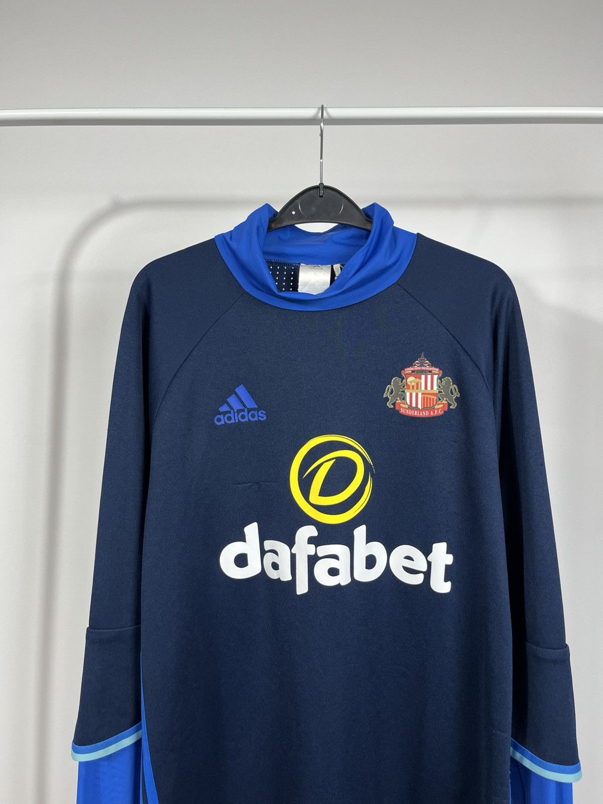 Adidas Adidas Sunderland AFC Training Top Pullover Blue Size L Size US L / EU 52-54 / 3 - 2 Thumbnail