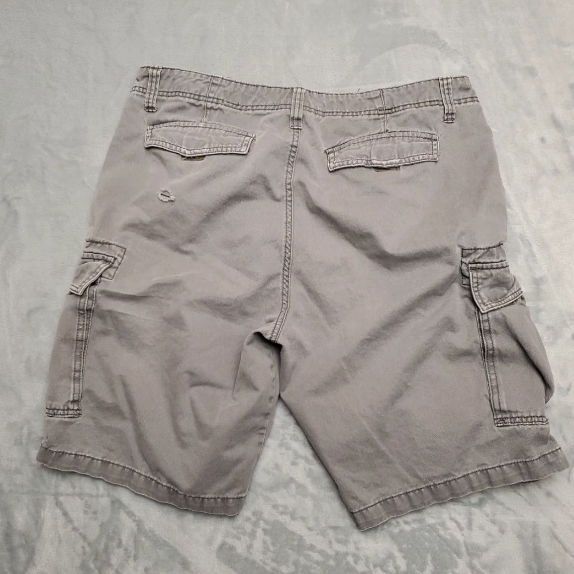 Vintage Plugg Cargo Shorts Mens 36 Gray 100% Cotton Twill Utility Outdoor Casual Size US 36 / EU 52 - 3 Thumbnail