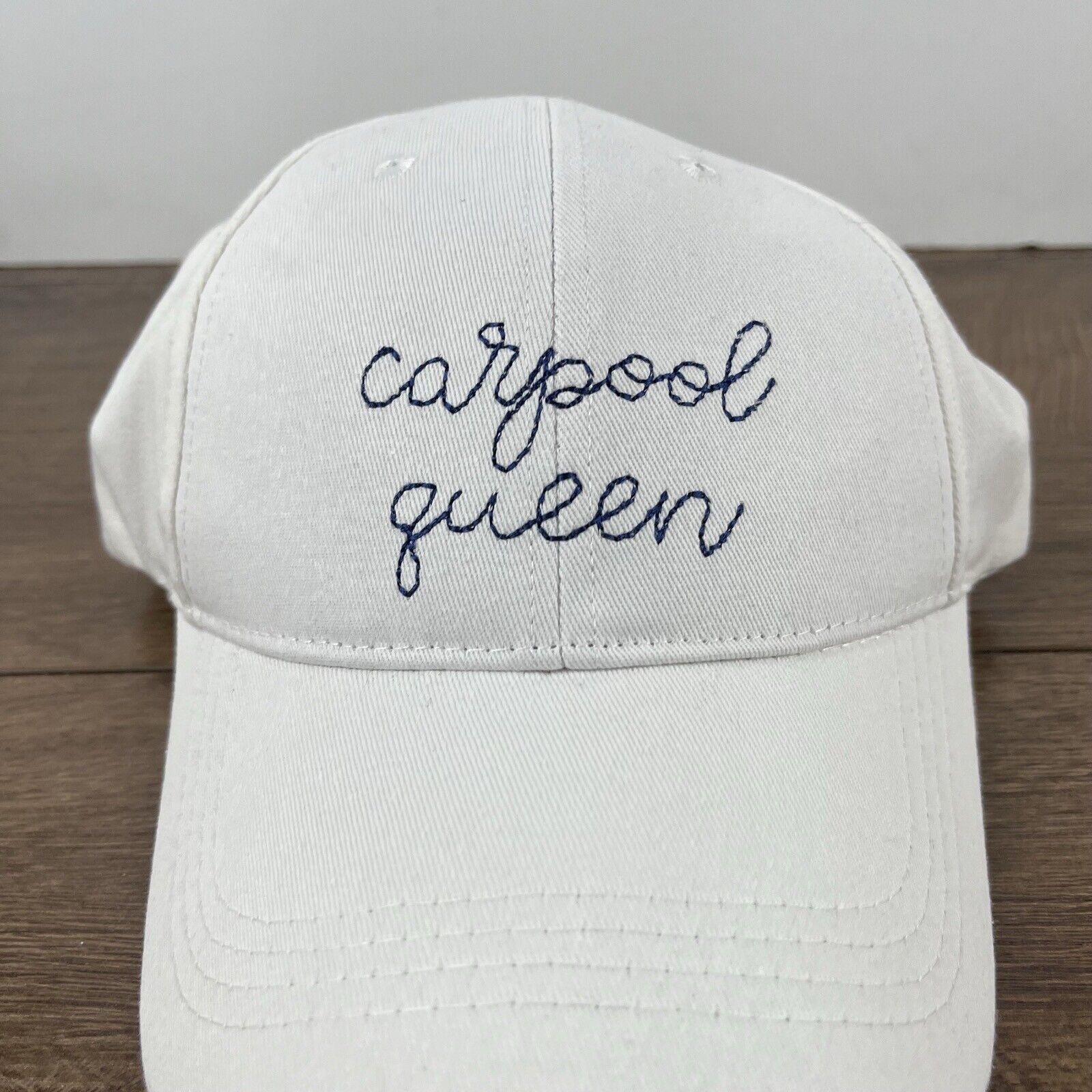 Other Carpool Queen Hat Carppol Hat White Adjustable Hat White Adu Size ONE SIZE - 7 Thumbnail
