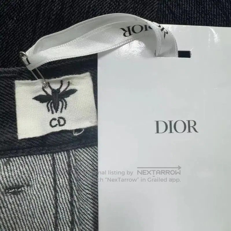 Dior Dior Black Cotton Logo Casual Pants . Size US 27 - 3 Thumbnail