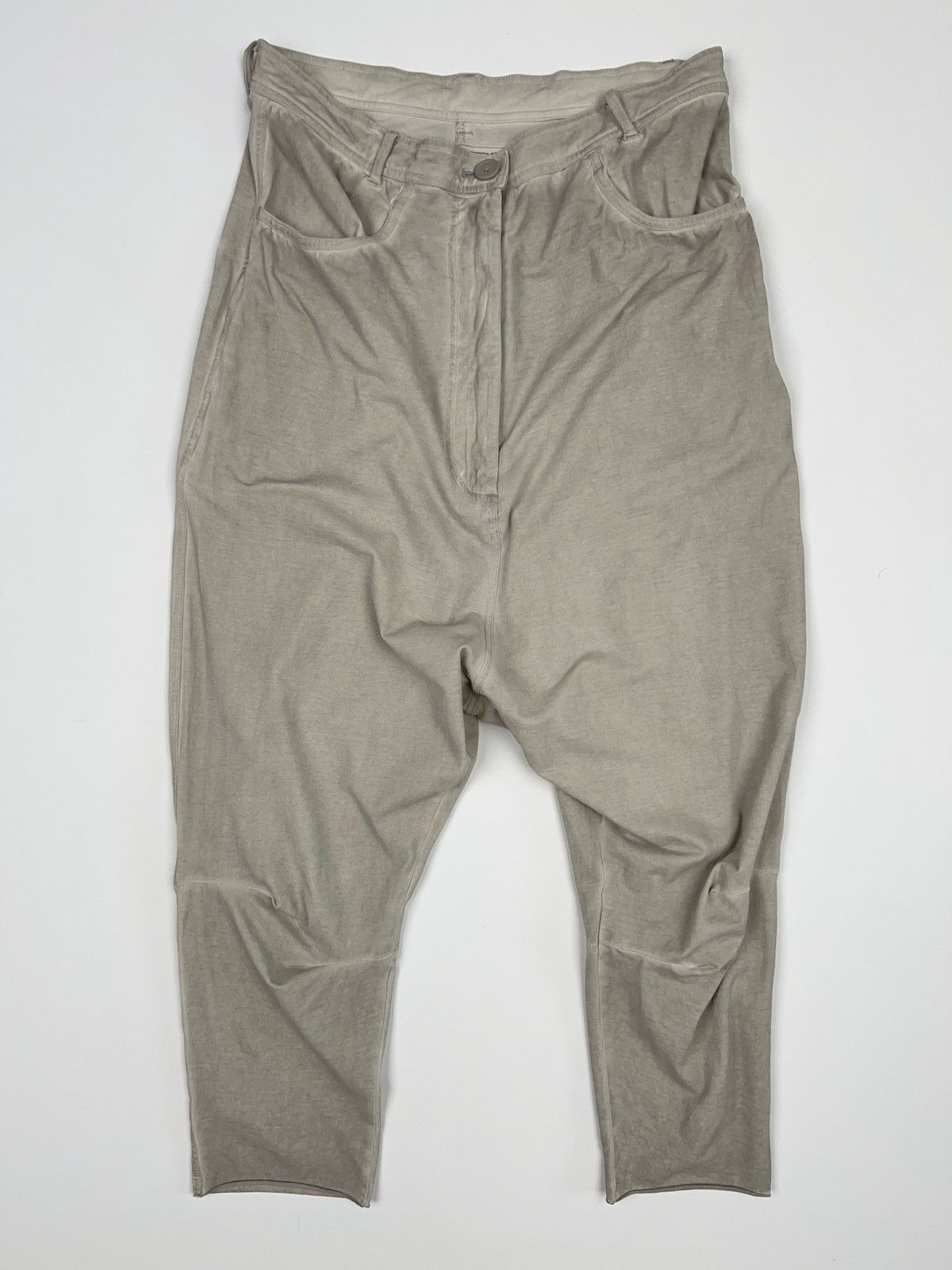 Rundholz Rundholz Stone Washed Grey Trousers Crotch Pants Wide Drop Size 26" / US 2 / IT 38 - 2 Thumbnail