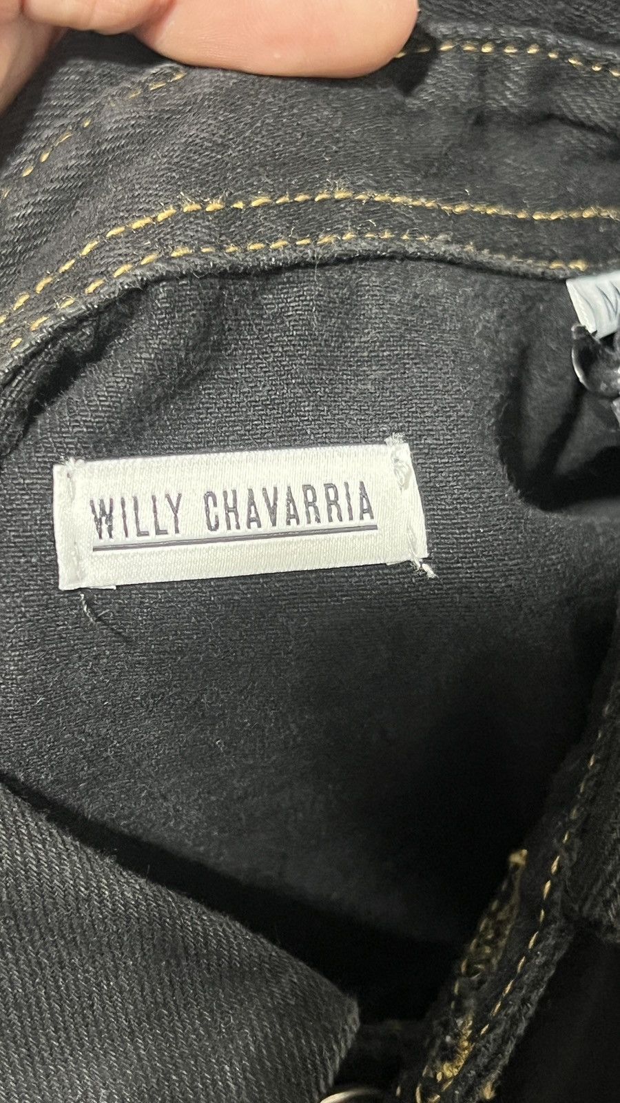 Willy Chavarria Willy Chavarria Denim Black Vintage Light Jacket Size US M / EU 48-50 / 2 - 7 Thumbnail