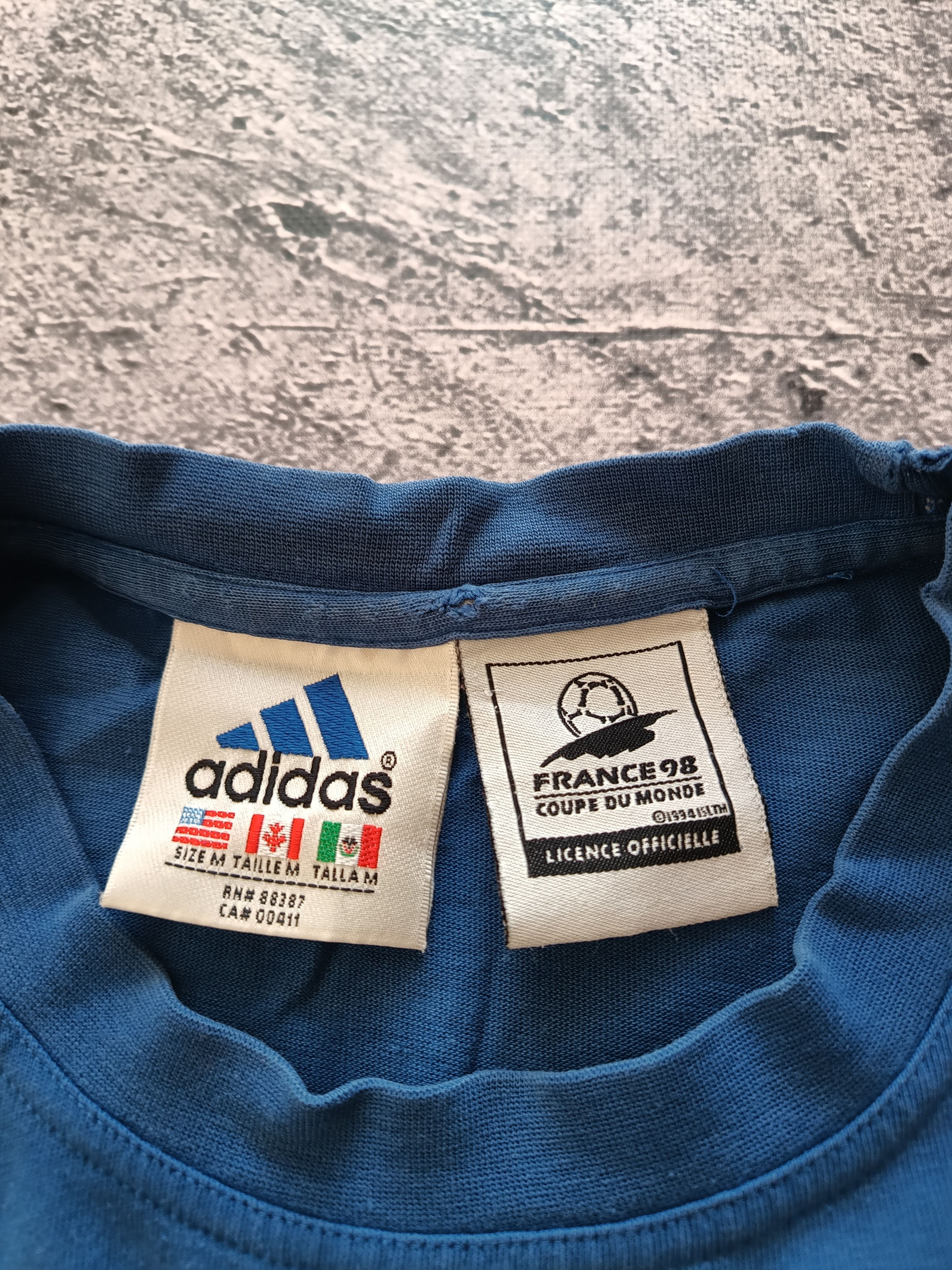 Adidas × Vintage VINTAGE 90s Adidas Football World Cup France 98 Italy Shirt Size US M / EU 48-50 / 2 - 4 Thumbnail