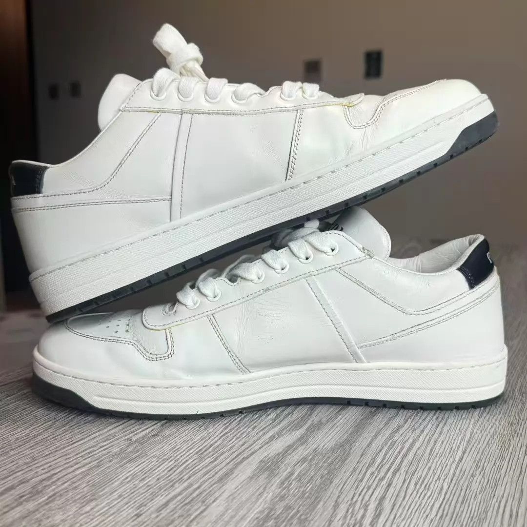 Prada PRADA Downtown Triangle Logo Sneakers 41.5 EU Size US 8.5 / EU 41-42 - 4 Thumbnail