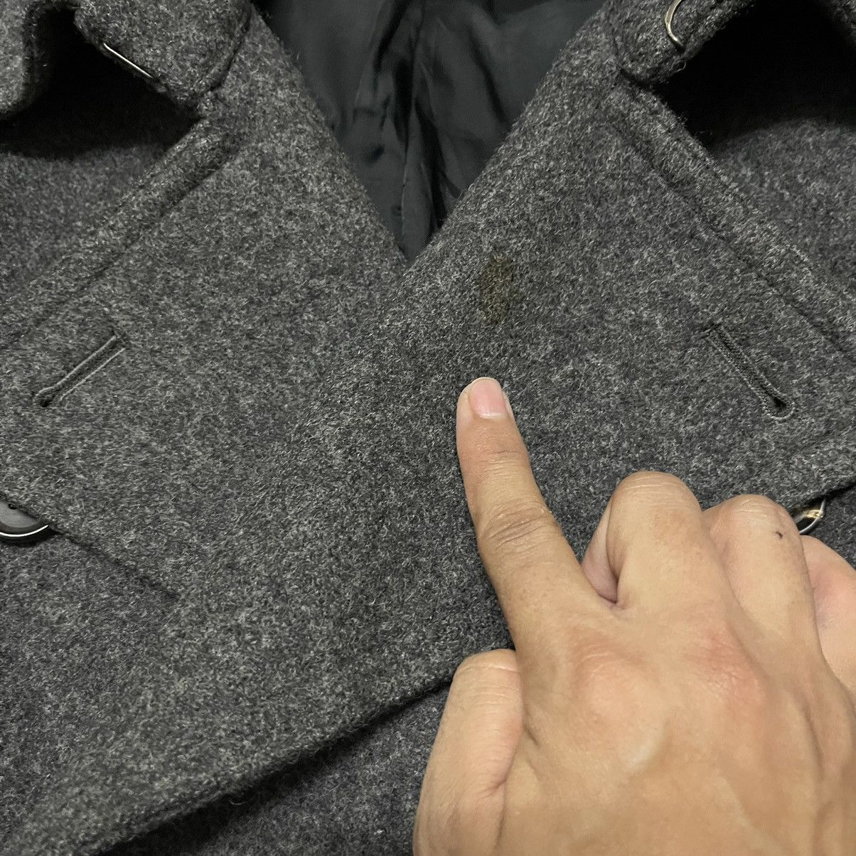 5351 POUR LES HOMMES Vintage 5351 Pour Les Hommes Heavy Wool Coat Size US M / EU 48-50 / 2 - 5 Thumbnail