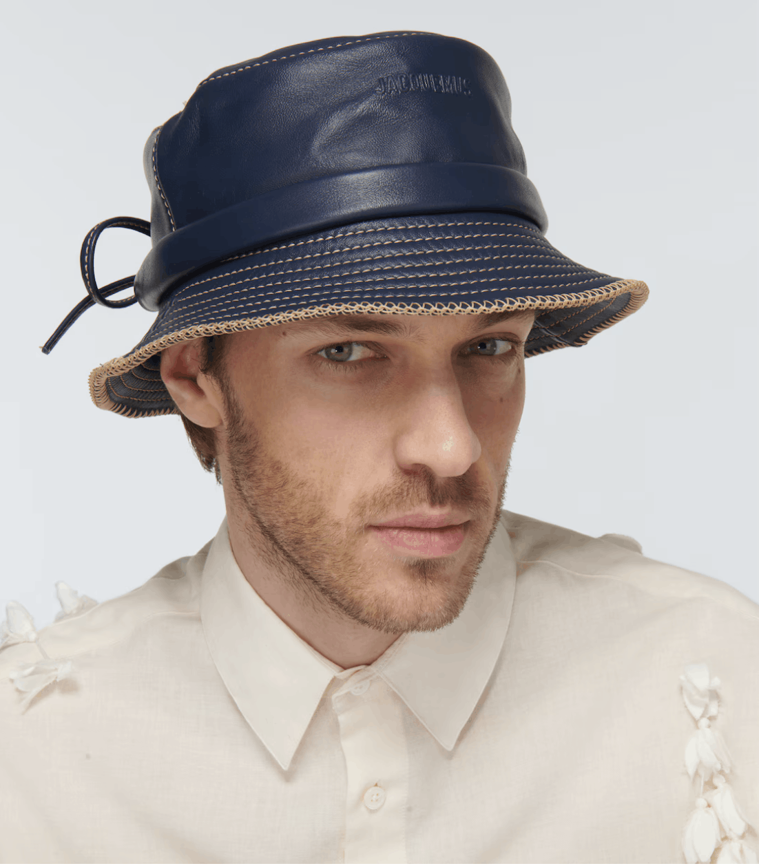 Jacquemus Le Bob Mentalo leather bucket hat Size ONE SIZE - 2 Thumbnail