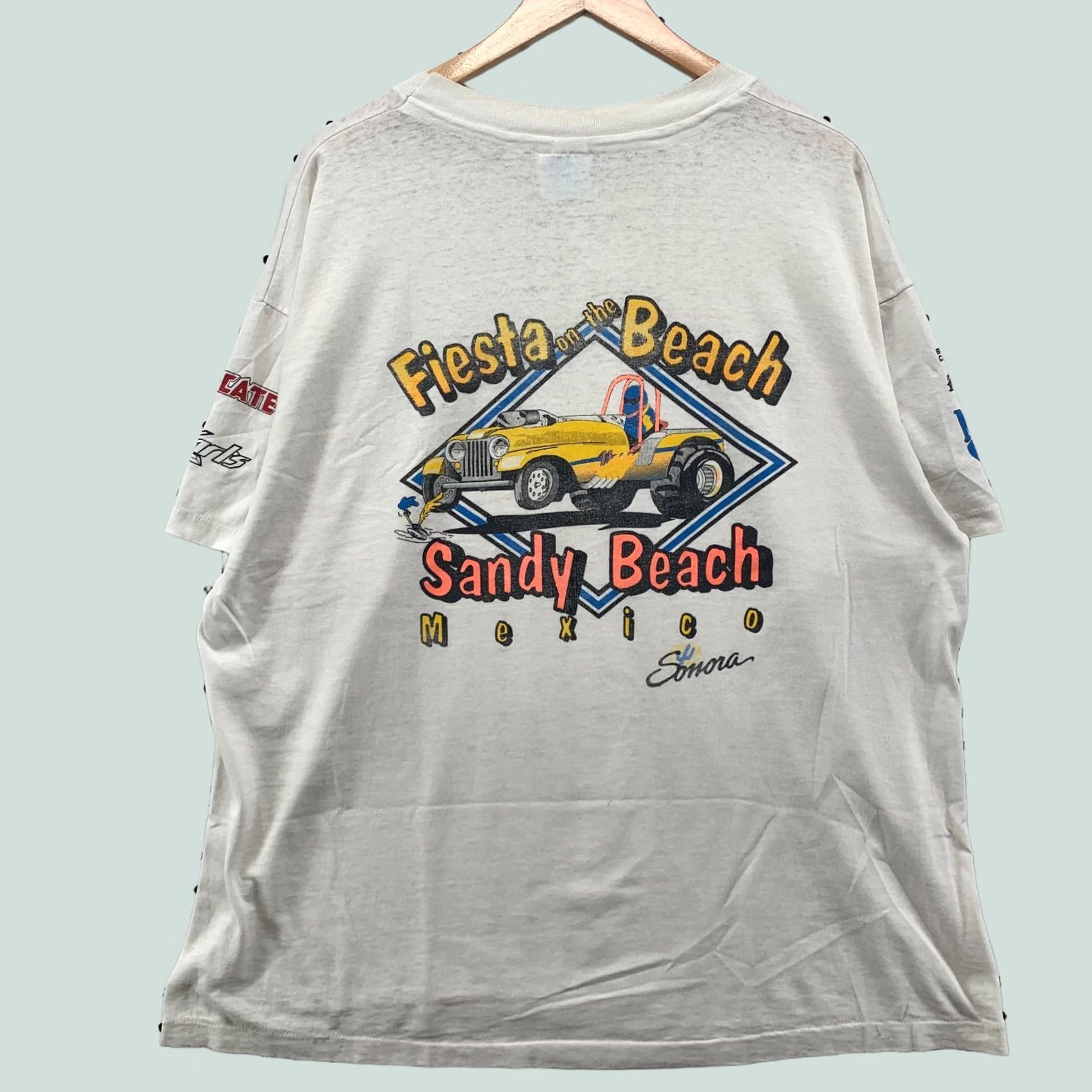 Hanes VINTAGE Governer's Cup White Single Stitch Fiesta On The Beach Mens XL 24x28 Arizona 90s Nike Shirt Mens? Size US XL / EU 56 / 4 - 1 Thumbnail