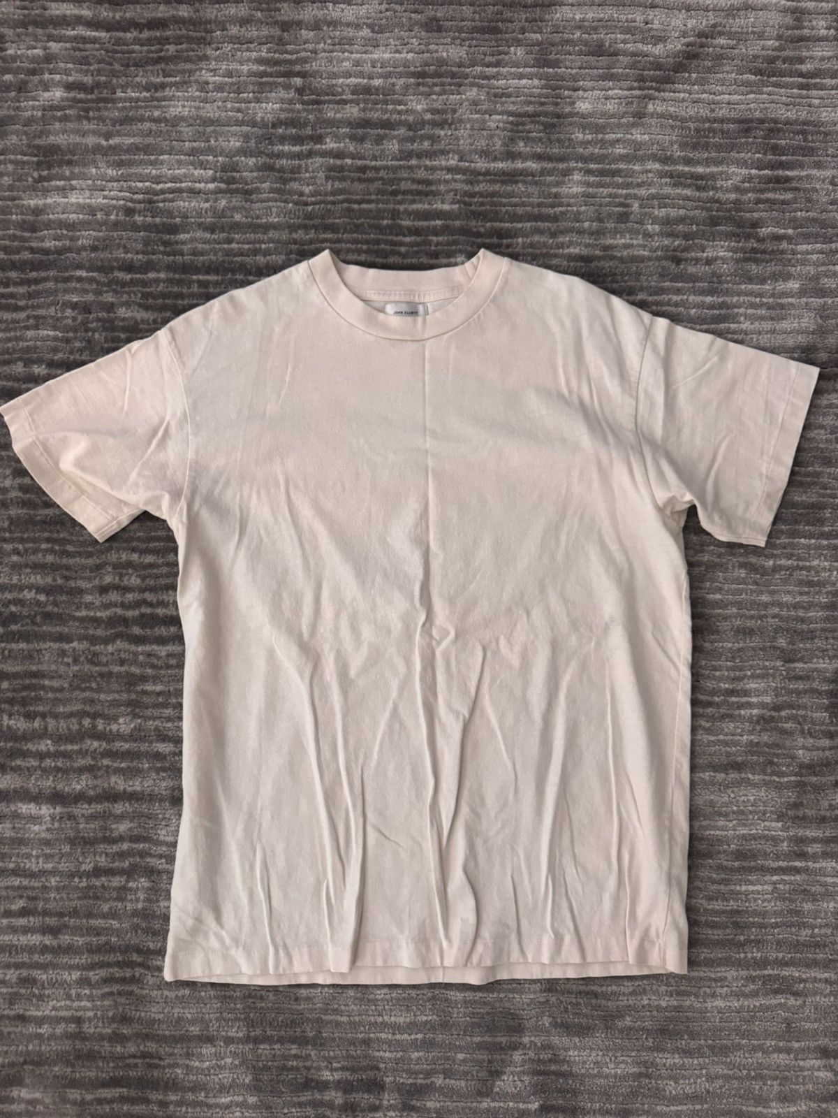 John Elliott John Elliott Cream T Shirt Size US L / EU 52-54 / 3 - 1 Thumbnail