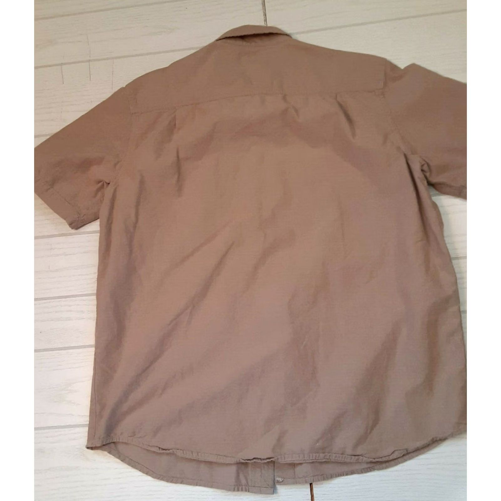 Carhartt VINTAGE Carharrtt Short Sleeve Full Button Working Shirt LG Men Khaki 90s Pockets Size US L / EU 52-54 / 3 - 6 Thumbnail