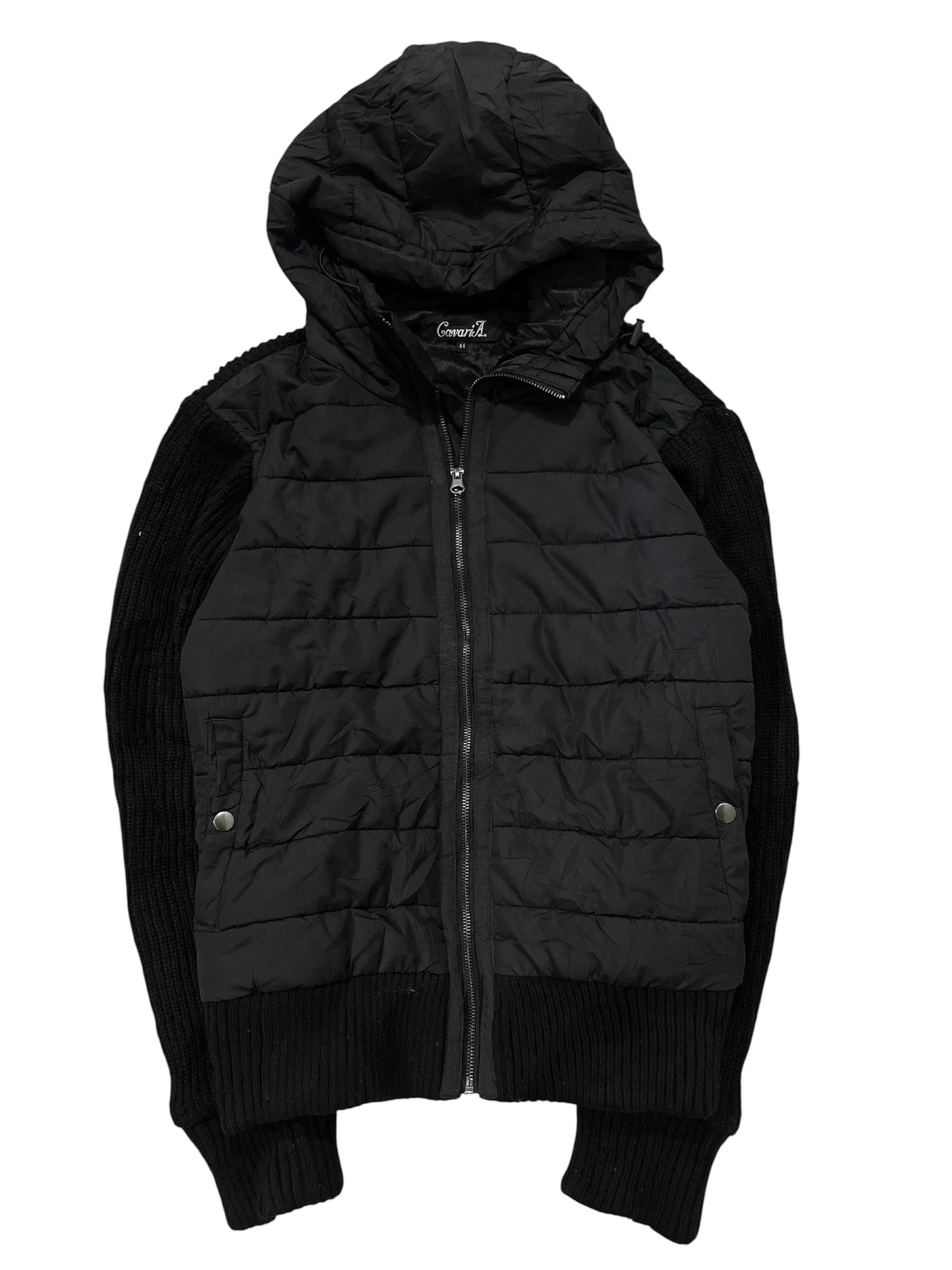 Tornado Mart Cavaria Hooded Down Mix Knit Jacket Size US M / EU 48-50 / 2 - 1 Thumbnail