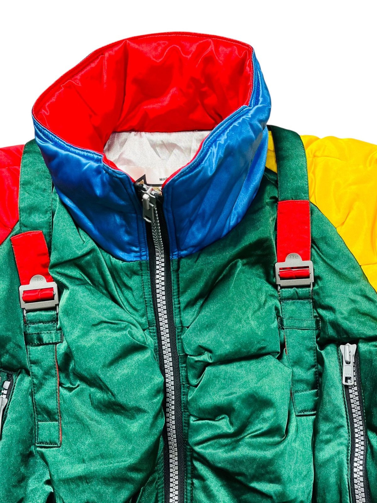 20471120 1980s Gagando - Multicolor Parachute Bondage Jacket Size US M / EU 48-50 / 2 - 8 Thumbnail