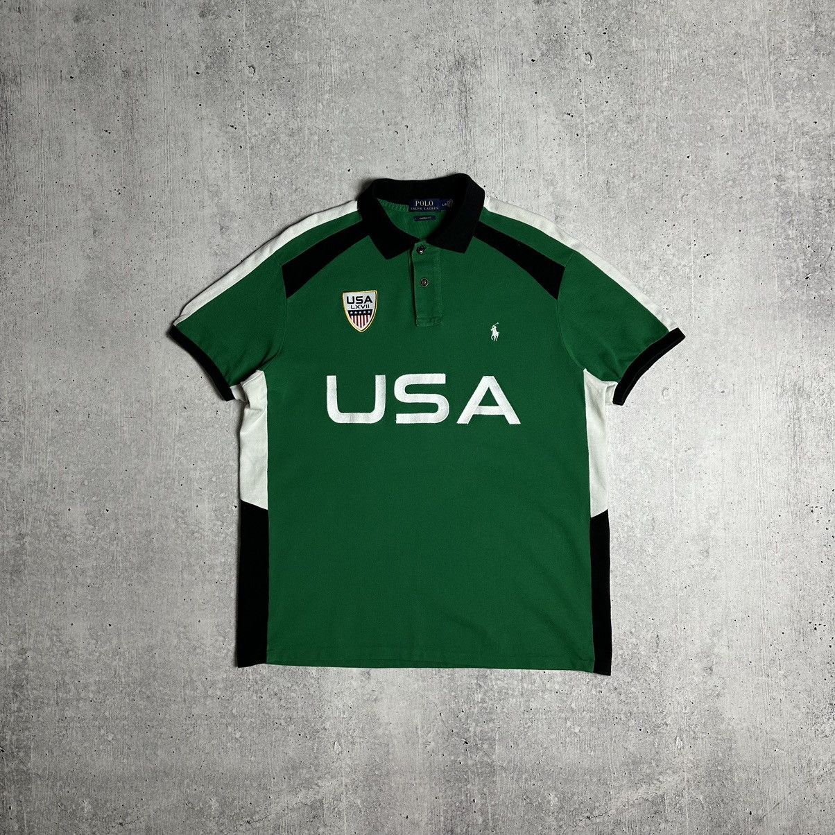 Polo Ralph Lauren × Vintage Vintage Polo Ralph Lauren USA Polo Chief Keef Style Rare Size US L / EU 52-54 / 3 - 1 Thumbnail