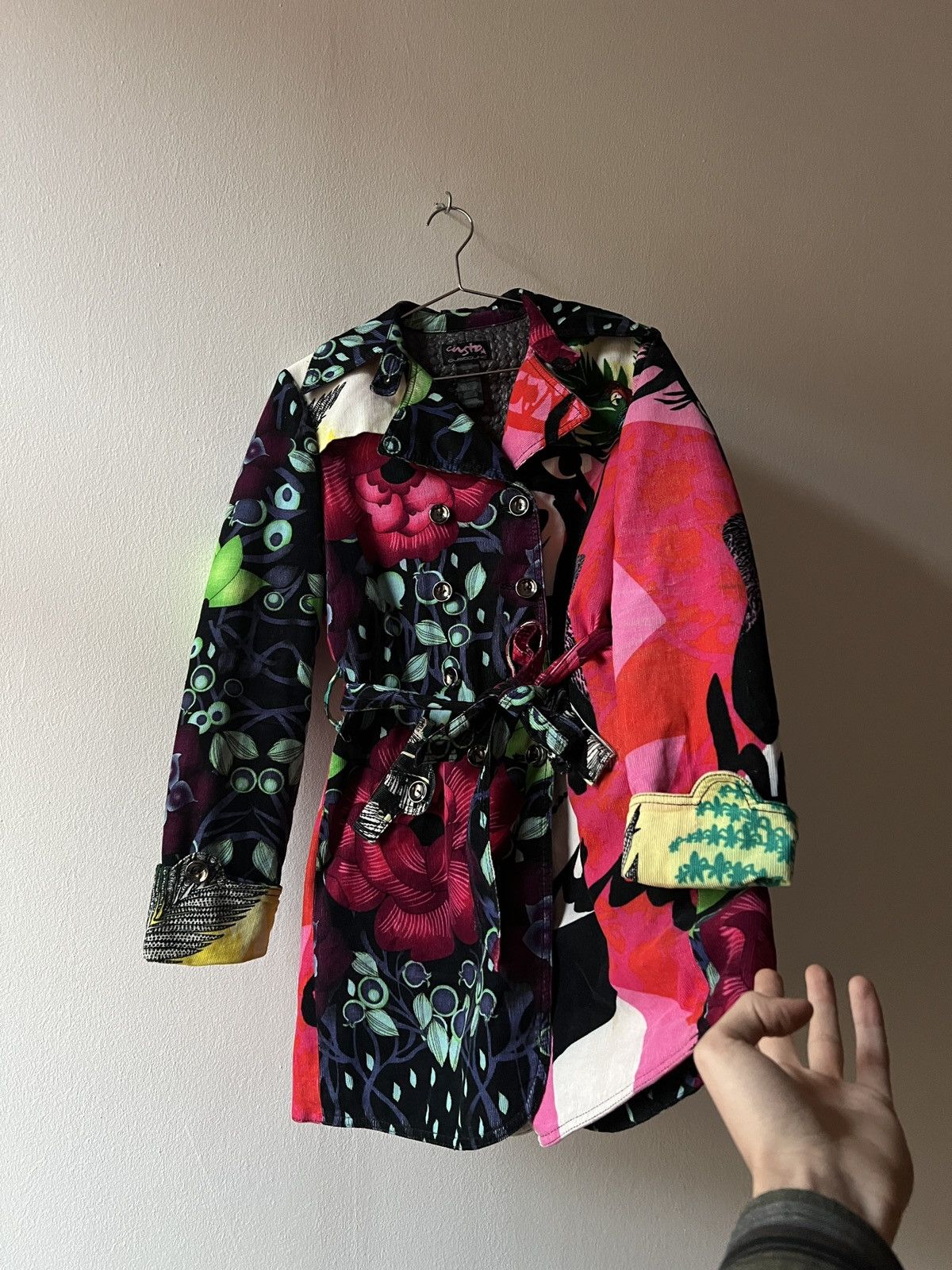 Custo Barcelona Custoline Floral Trench Coat