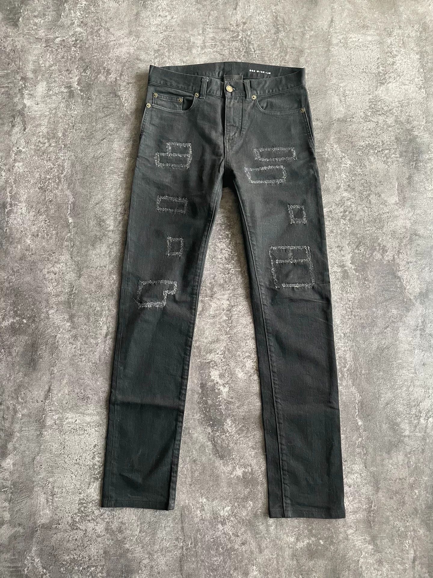 Saint Laurent Paris Saint Laurent Patch Denim Pants Size 29. Size US 29 - 1 Thumbnail