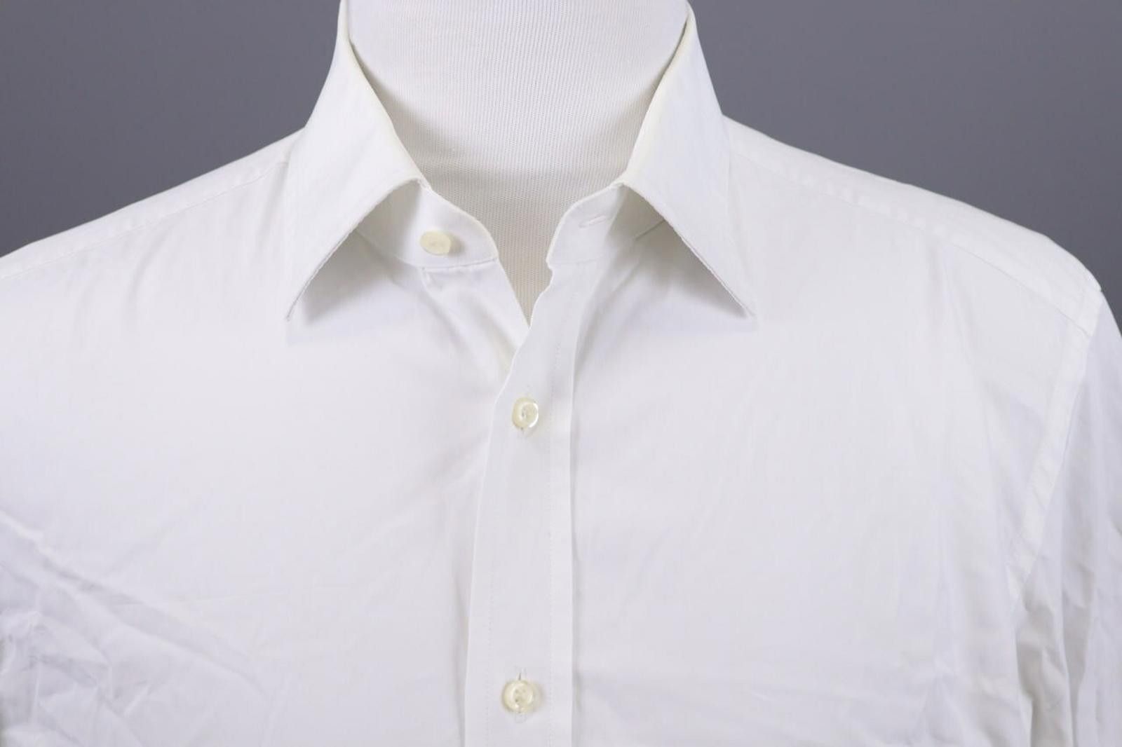 Designer Boggi Milano 2/120' Doppio Ritorto Shirt Size 44 Size US M / EU 48-50 / 2 - 6 Thumbnail