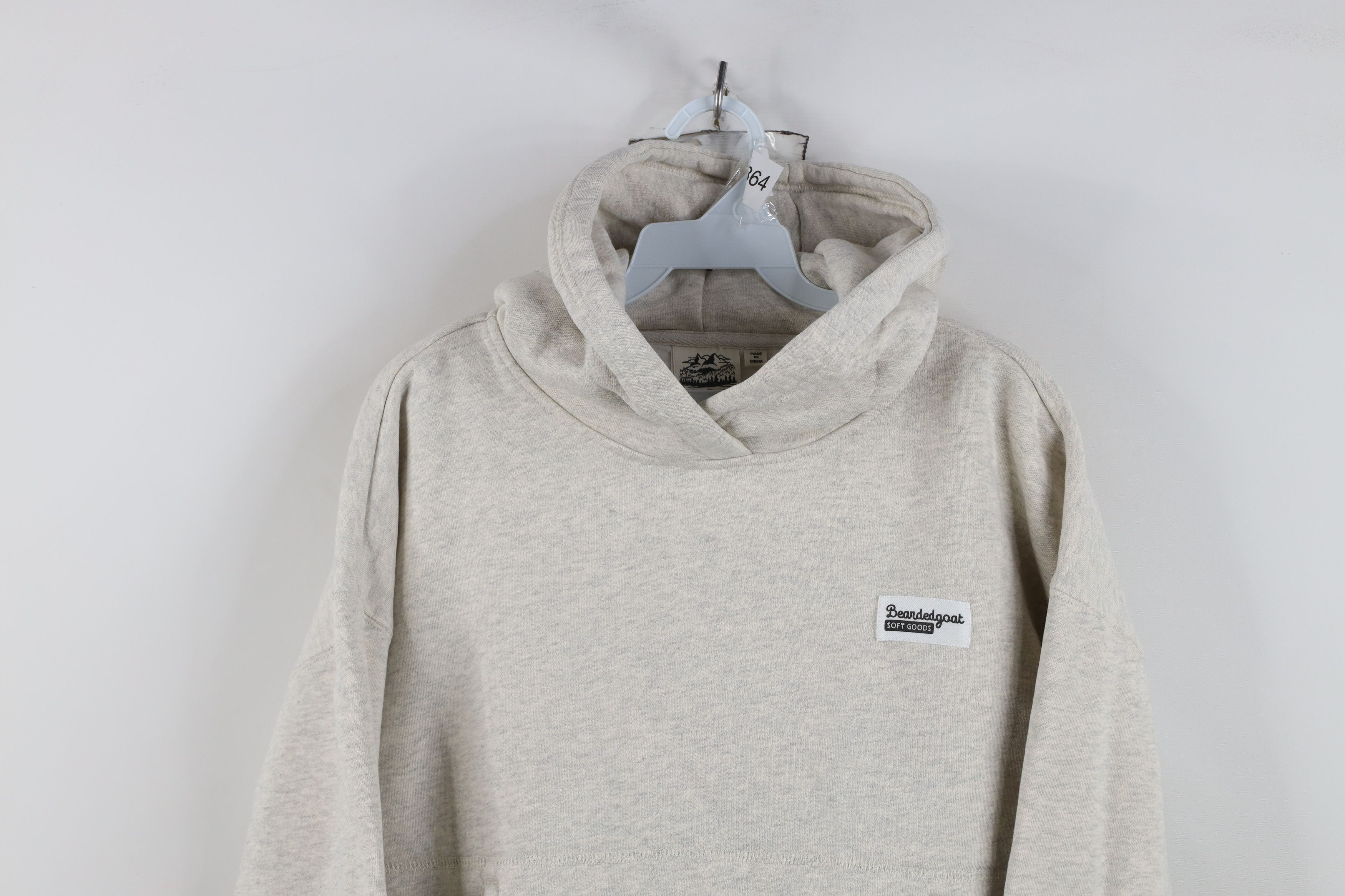 Vintage Beardedgoat Overnight Hoodie Sweatshirt Heather Gray Size M / US 6-8 / IT 42-44 - 2 Thumbnail