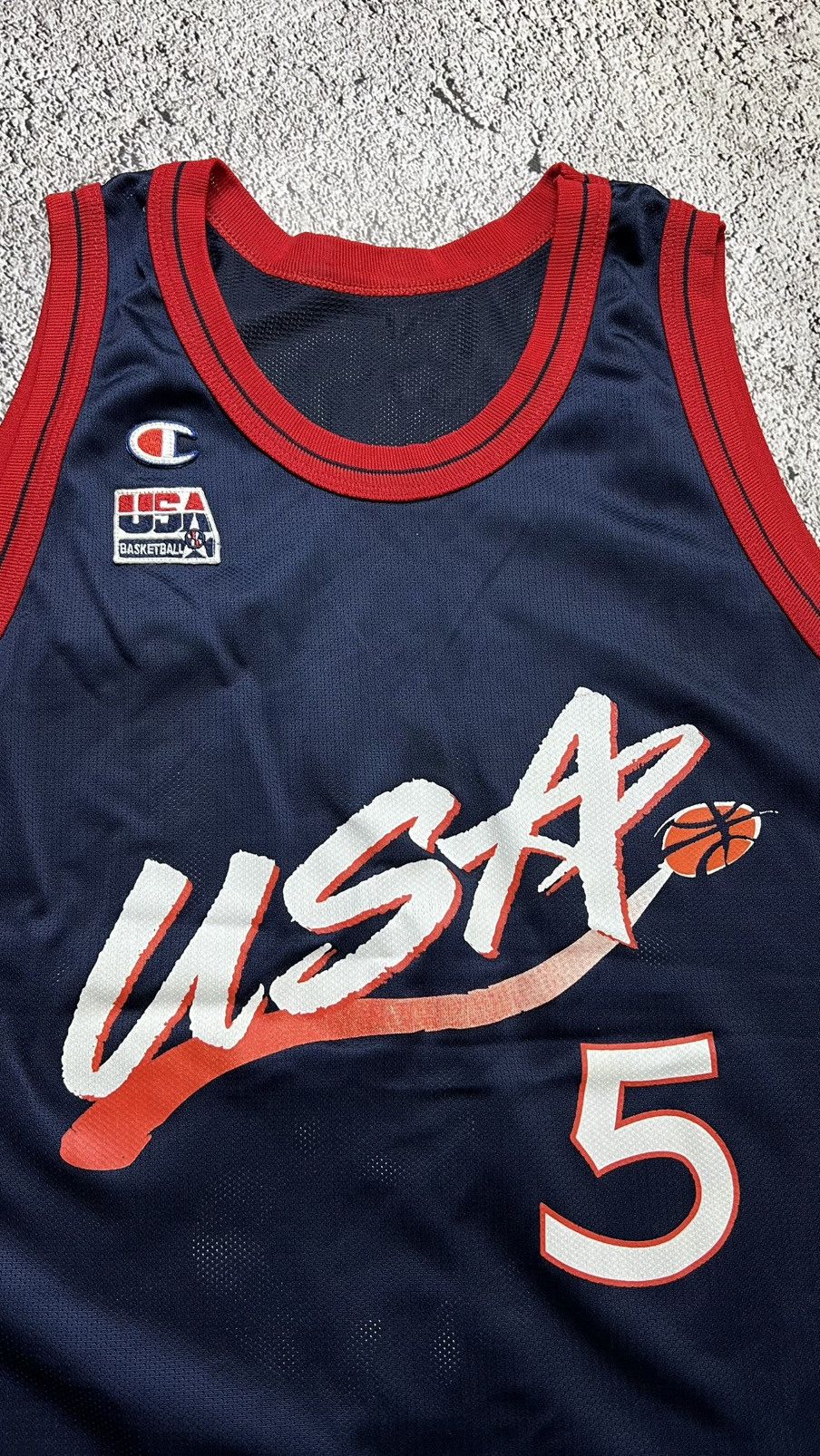 Champion VTG 90’s USA basketball Grant Hill champion jersey olympics Size US L / EU 52-54 / 3 - 2 Thumbnail