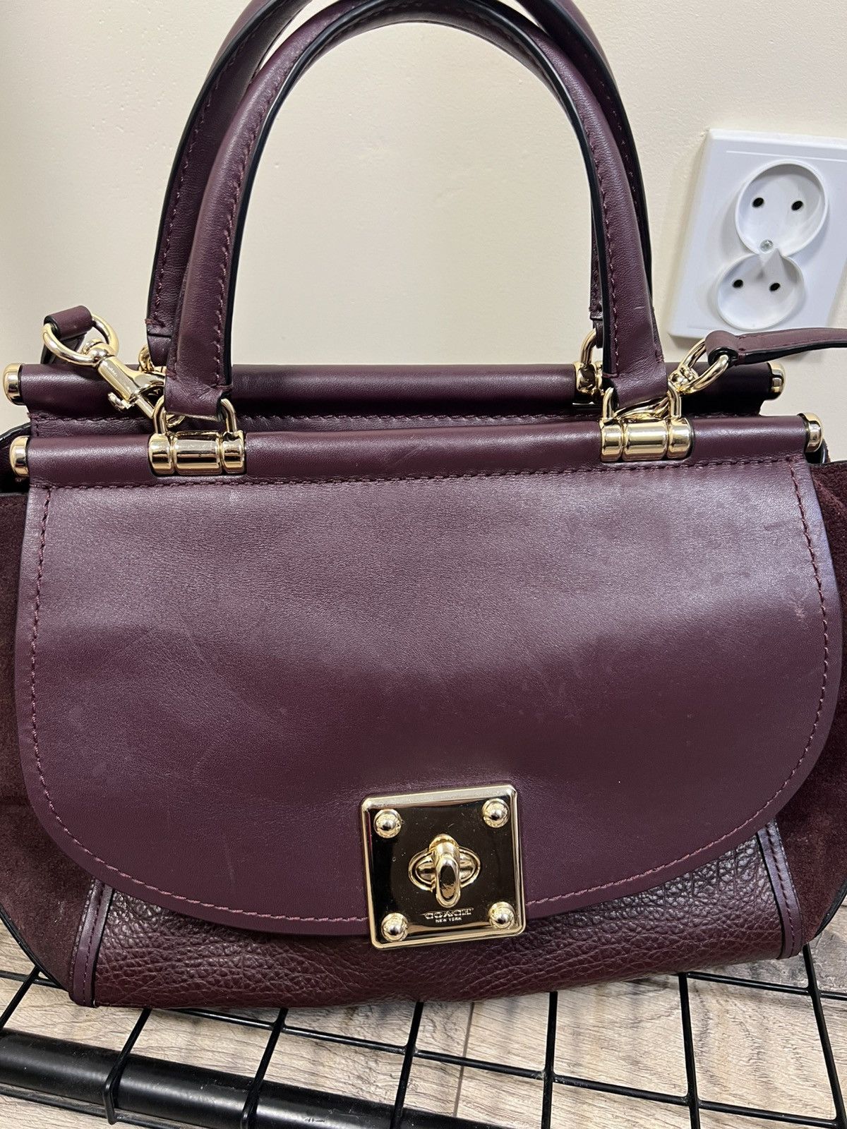 Coach Coach Mixed Leather Drifter Carryall Leather Womens Bag Size ONE SIZE - 3 Thumbnail