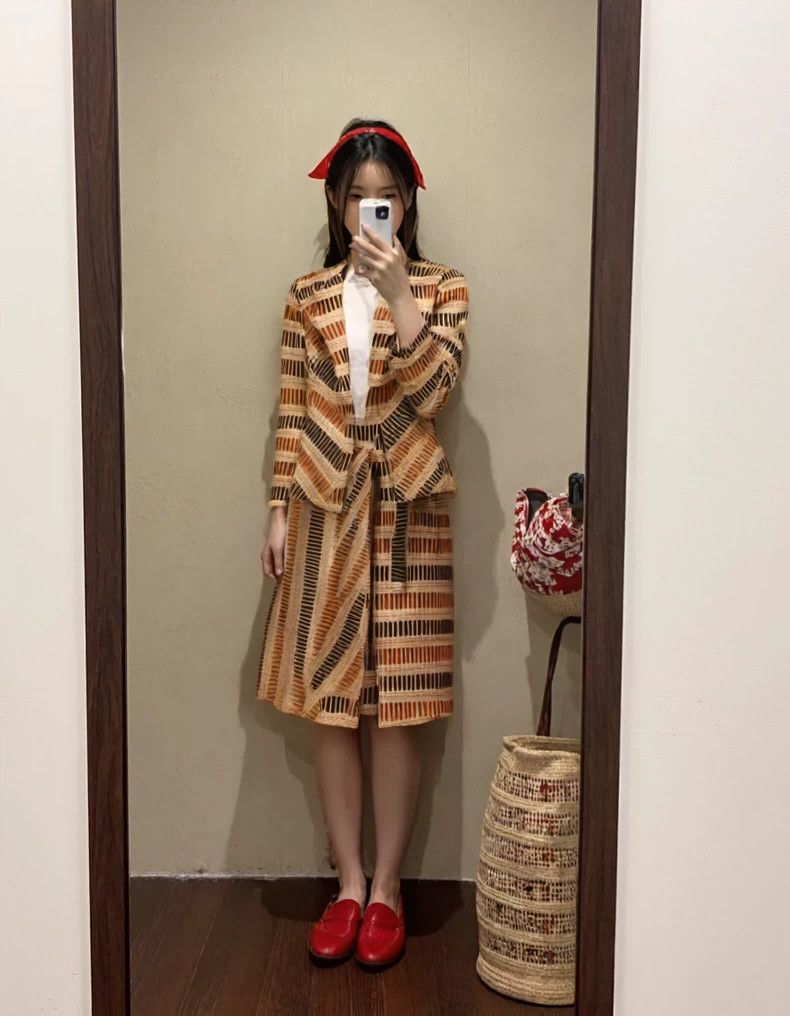 KENZO A vintage retro corduroy three-piece set including