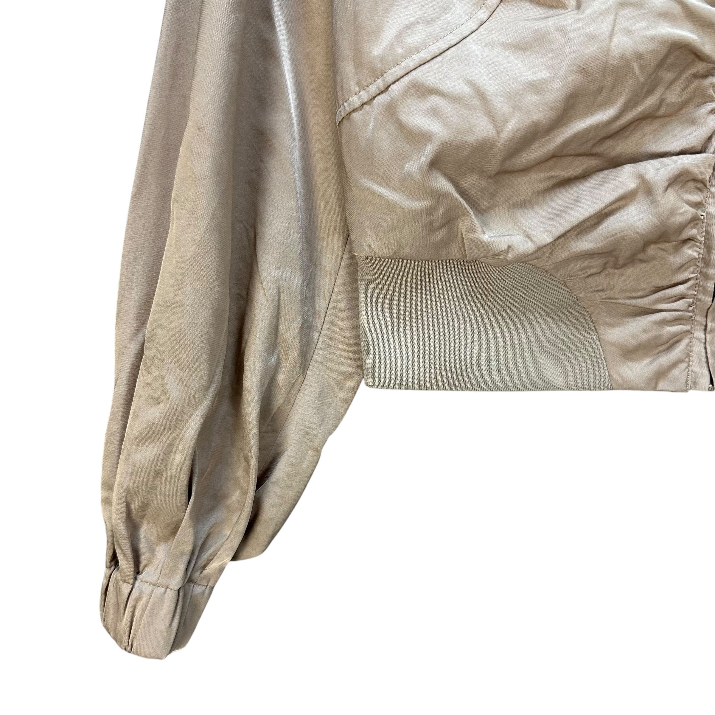 Japanese Brand SNIDEL Cropped Bomber Jacket Free Size #A63-1533 Size ONE SIZE - 4 Thumbnail