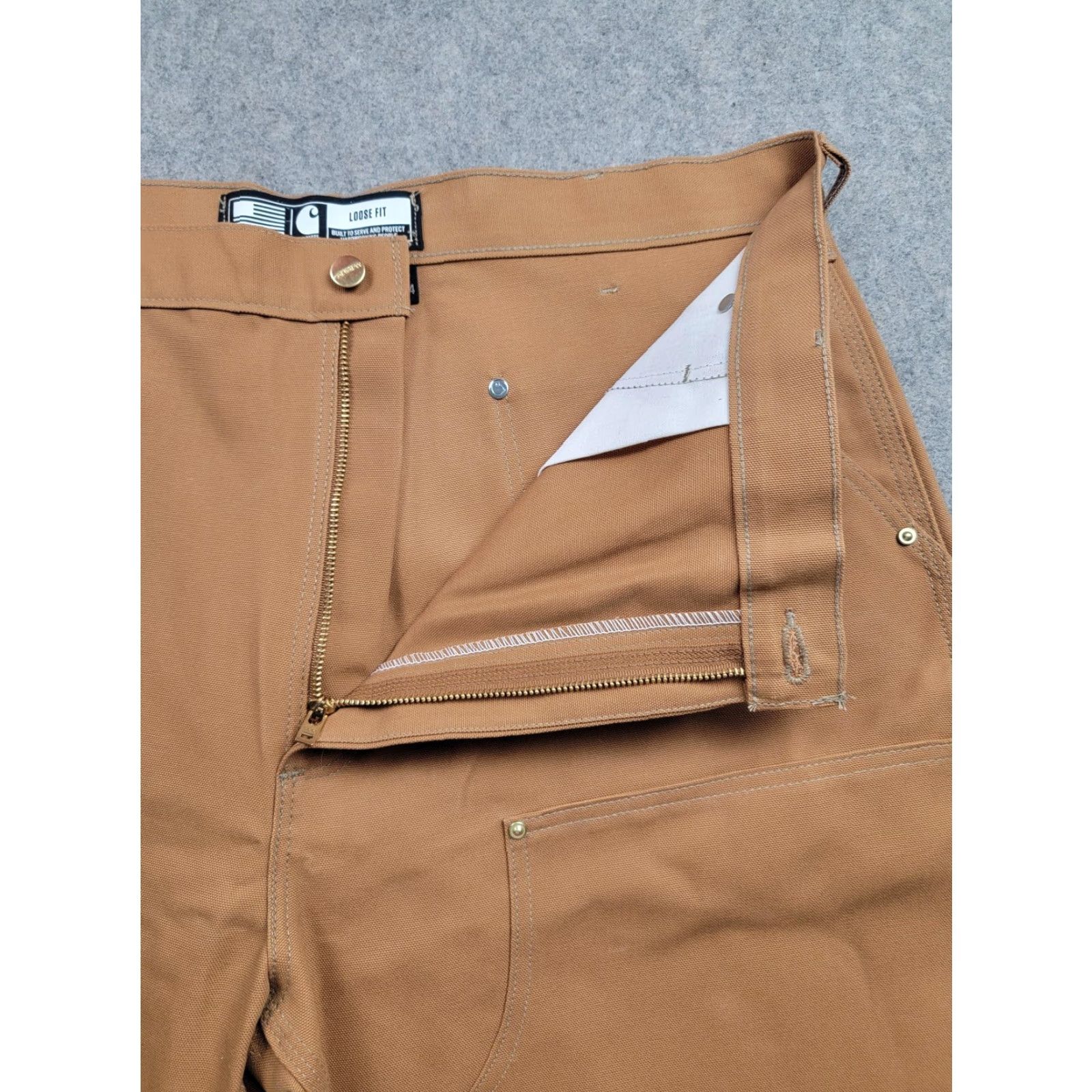 Carhartt Carhartt Pants Mens 40x34 Brown Loose Fit Double Front Utility Workwear USA Size US 40 / EU 56 - 6 Thumbnail