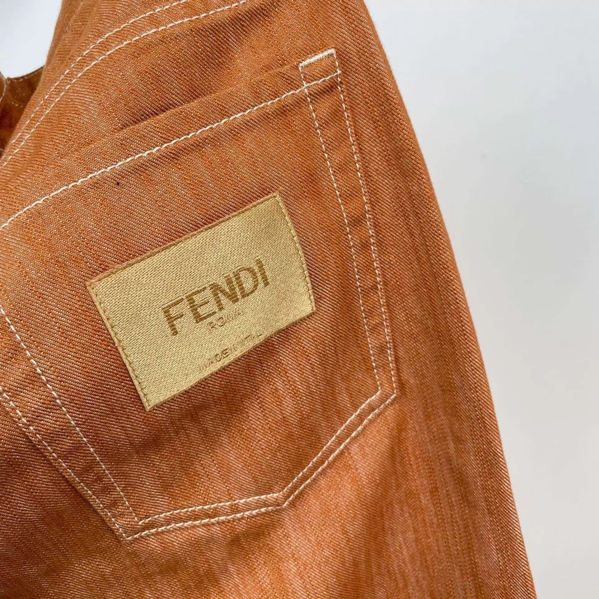 Fendi Fendi Brown Denim Jeans 32 New With Tags Size US 32 / EU 48 - 7 Thumbnail