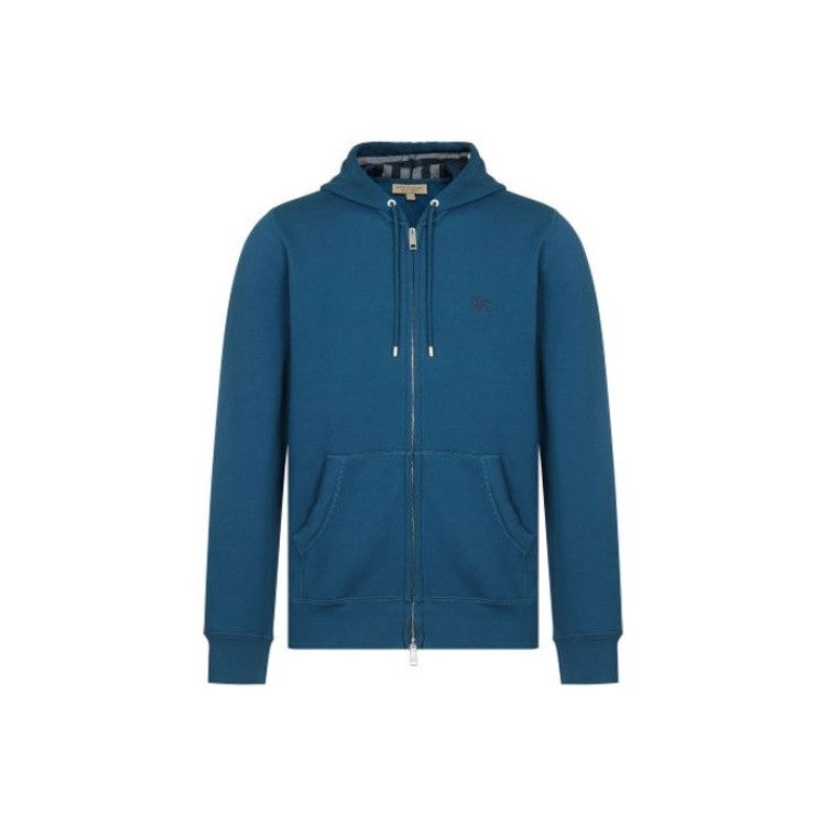 Burberry Burberry Logo Print Zip-Up Hoodie for Men 0079 Size US S / EU 44-46 / 1 - 1 Thumbnail