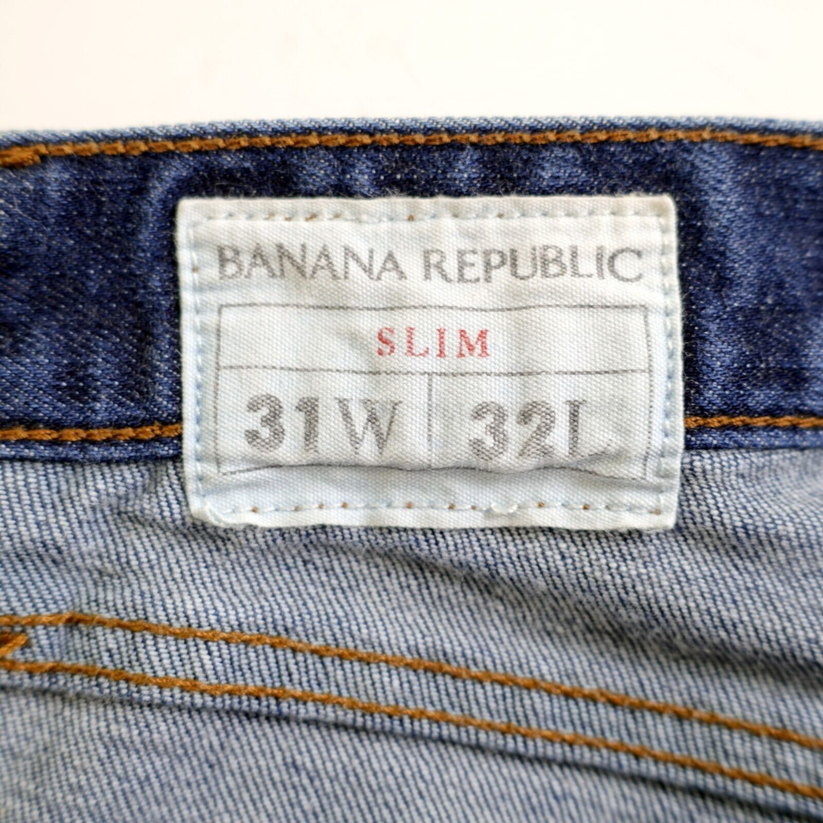 Banana Republic Banana Republic Slim Stone Wash Whisker Blue Denim Jeans Low Size US 32 / EU 48 - 8 Thumbnail